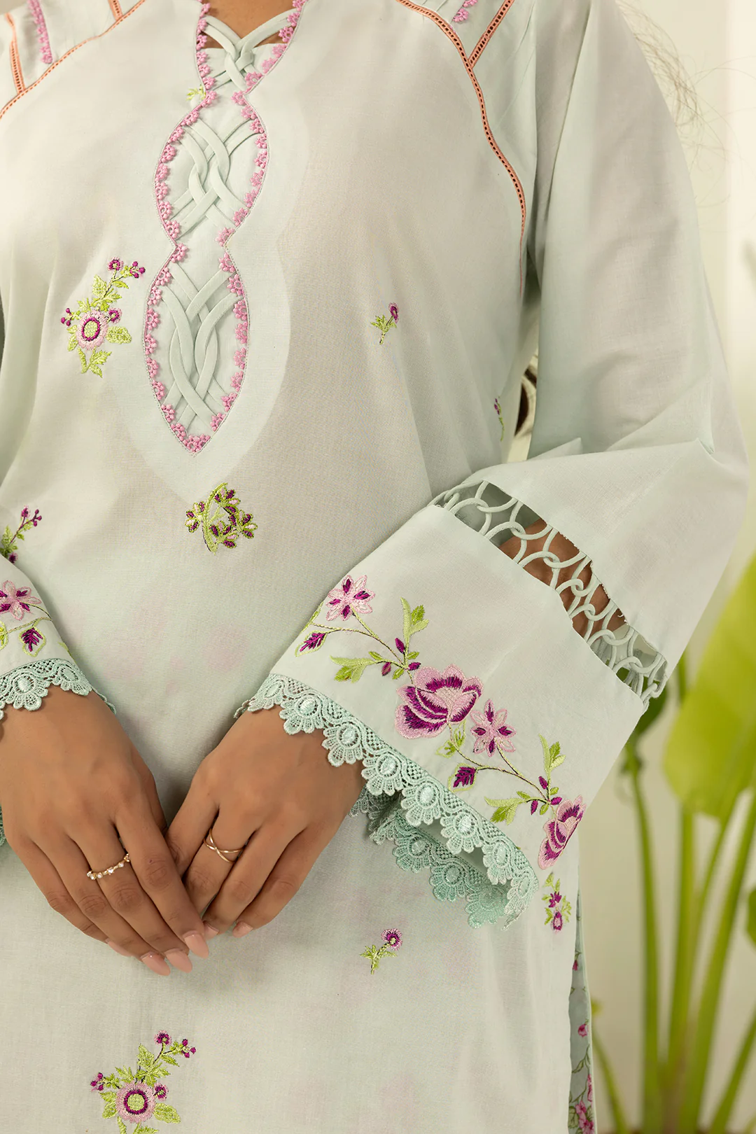 Embroidered Shirt Shalwar - 0410 - Image 6