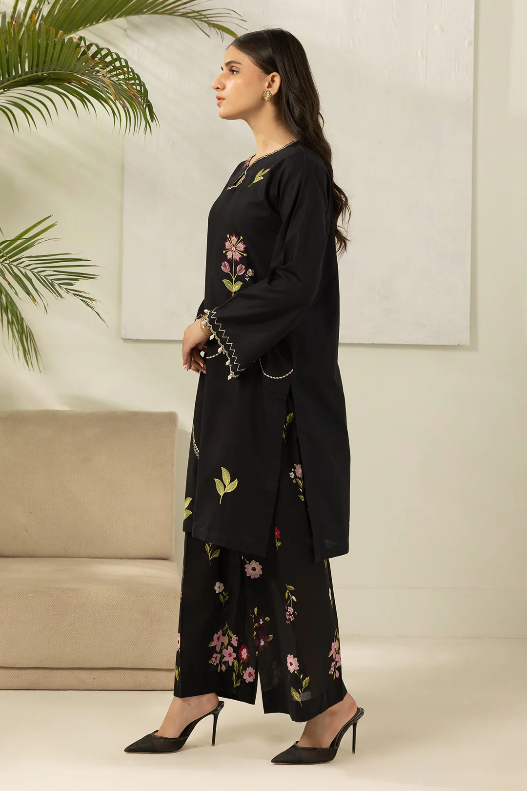 Embroidered Shirt Shalwar - 0469 - Image 4