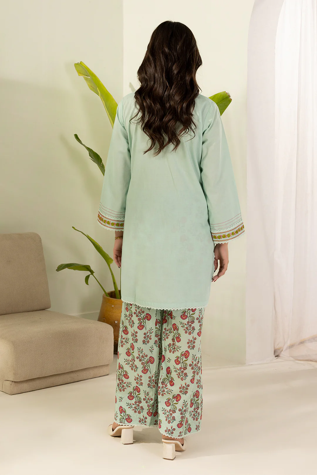 Embroidered Shirt Shalwar - 0471 - Image 10