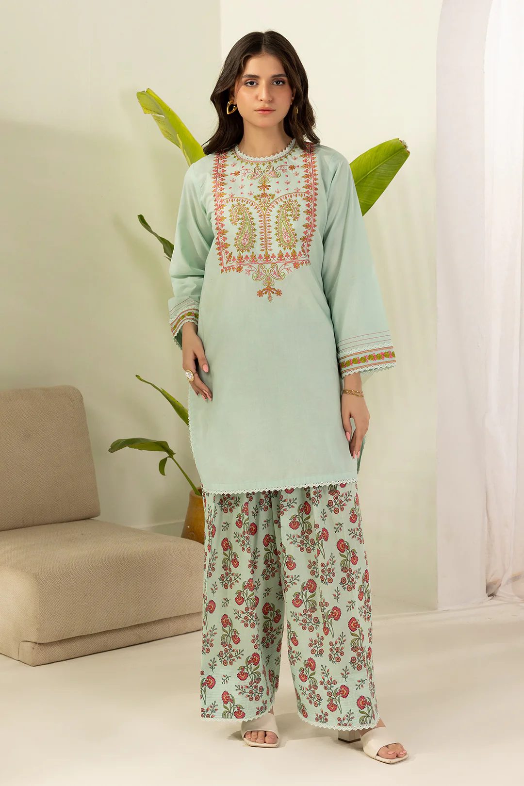 Embroidered Shirt Shalwar - 0471 - Image 2