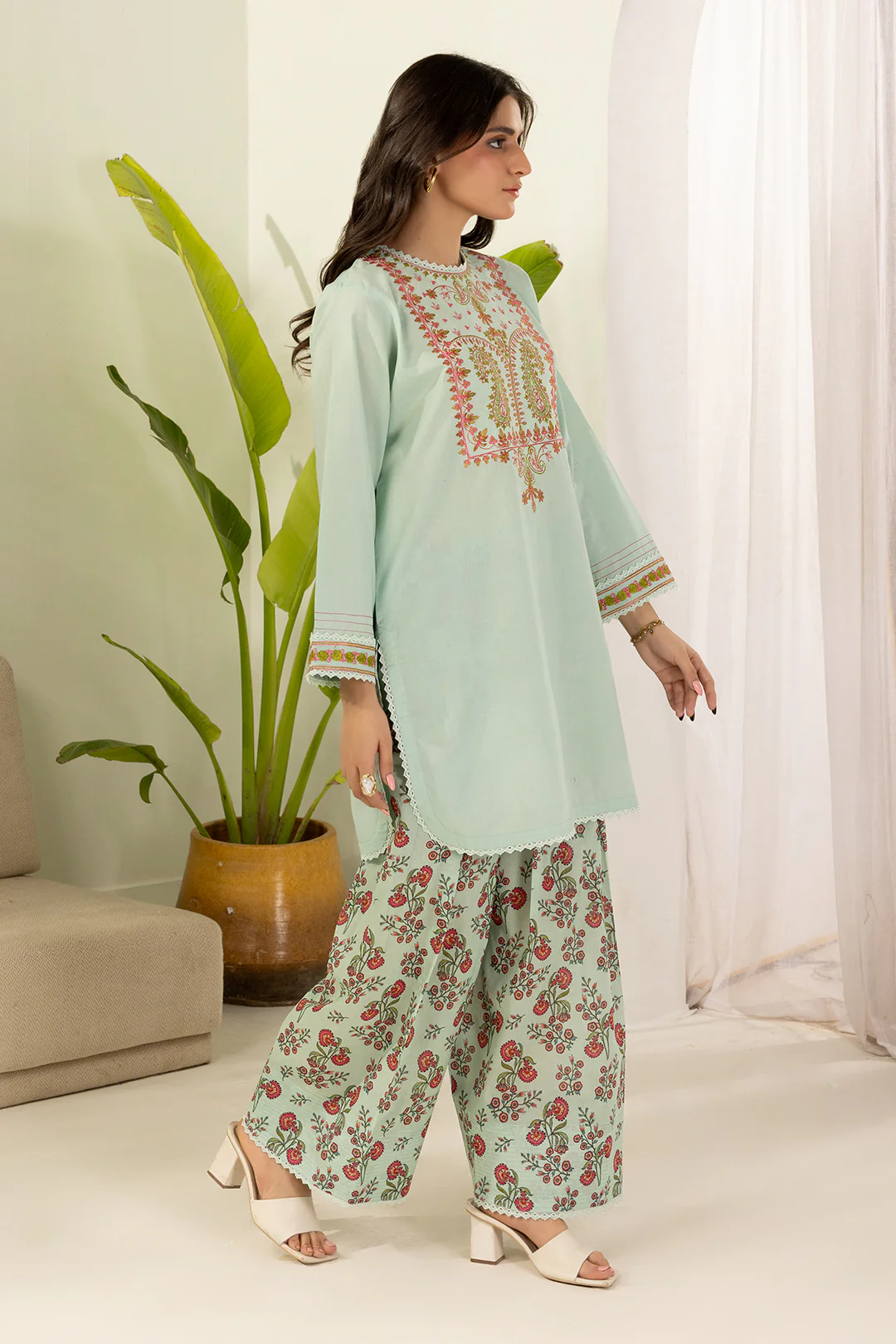 Embroidered Shirt Shalwar - 0471 - Image 5