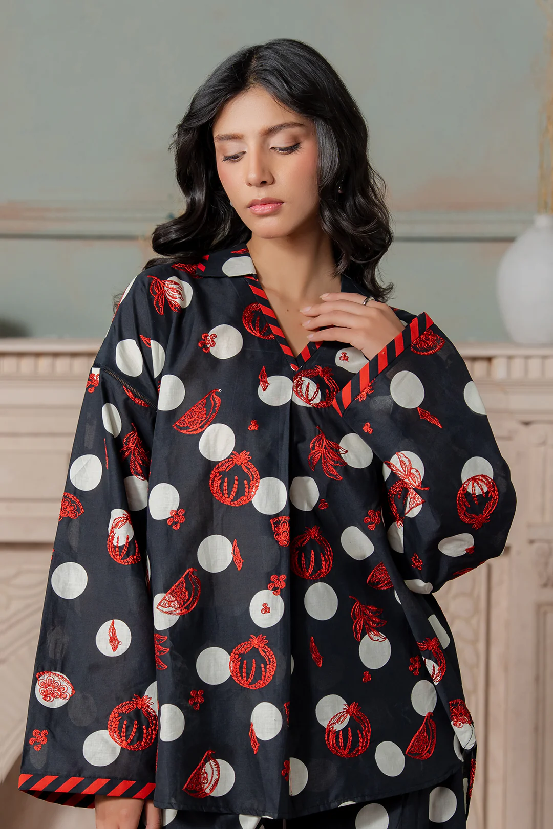 Embroidered Shirt Shalwar - 0531 - Image 3