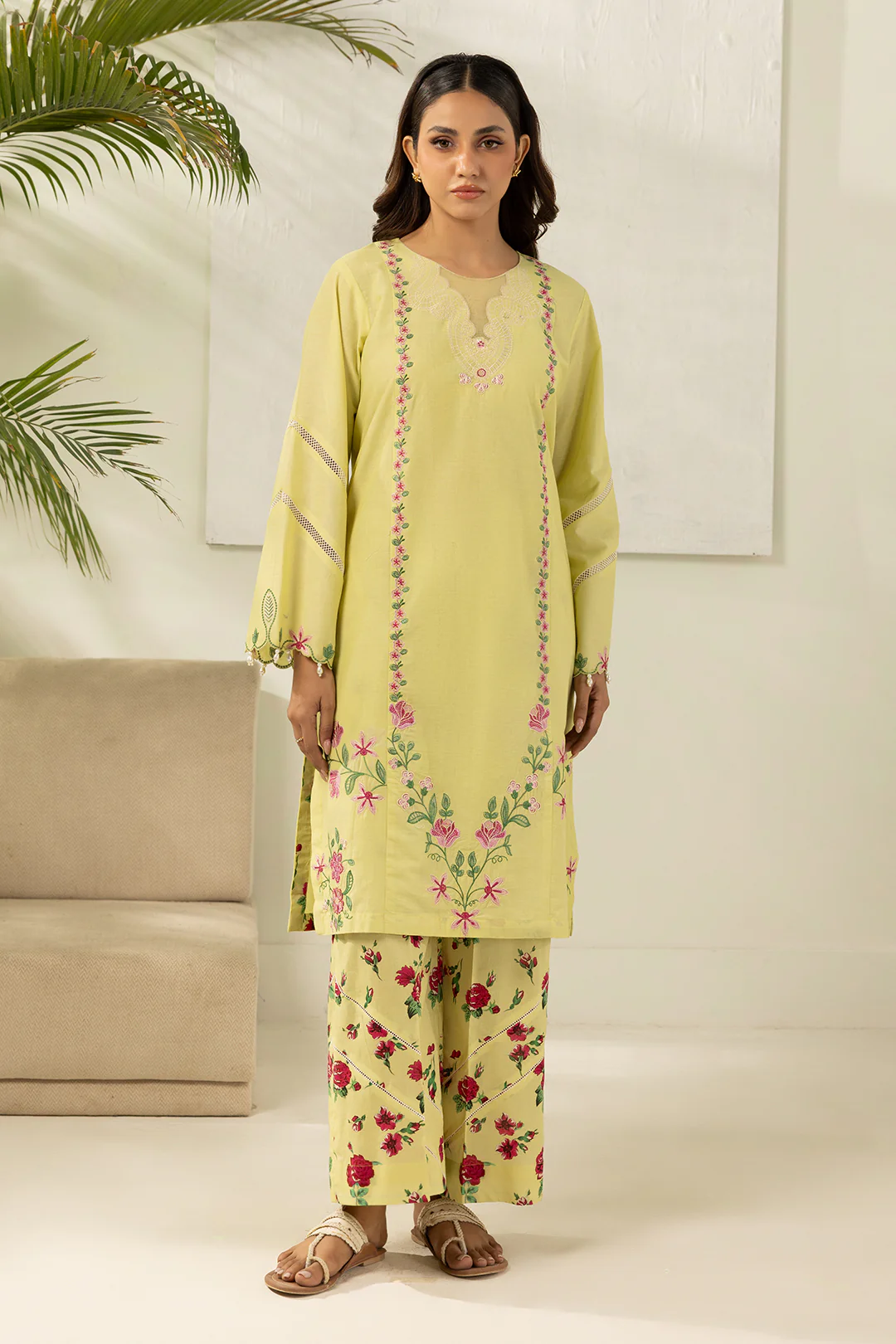 Embroidered Shirt Shalwar - 0532 - Image 2