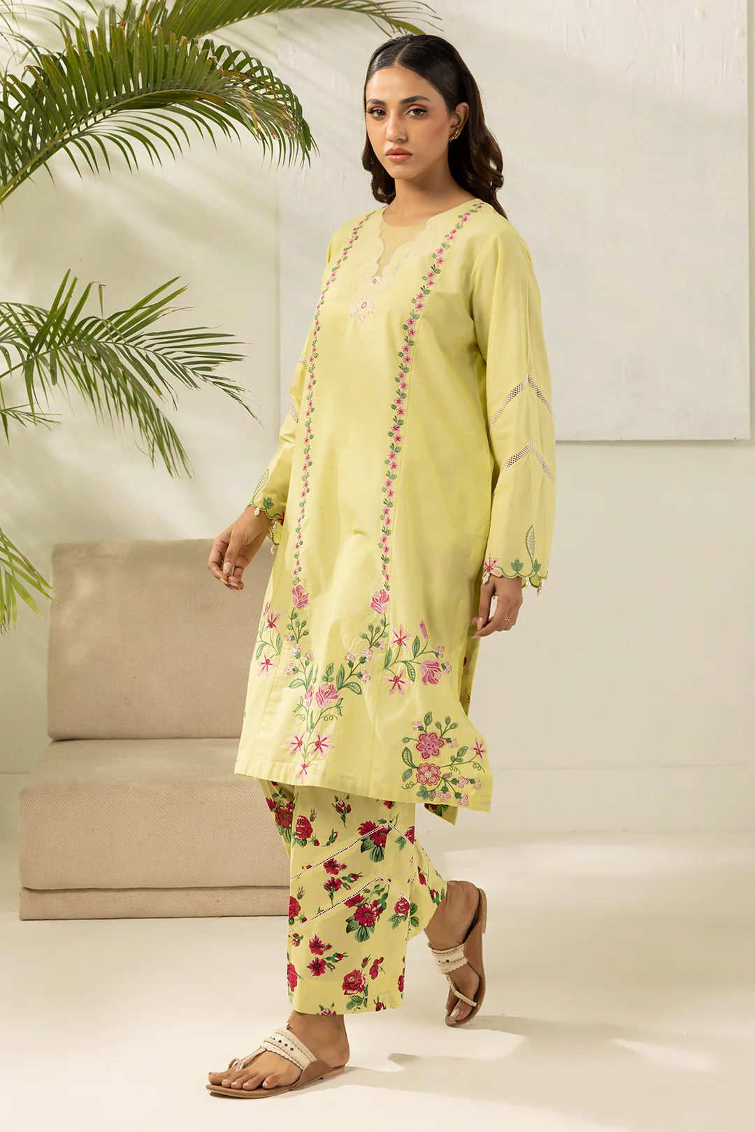 Embroidered Shirt Shalwar - 0532 - Image 4