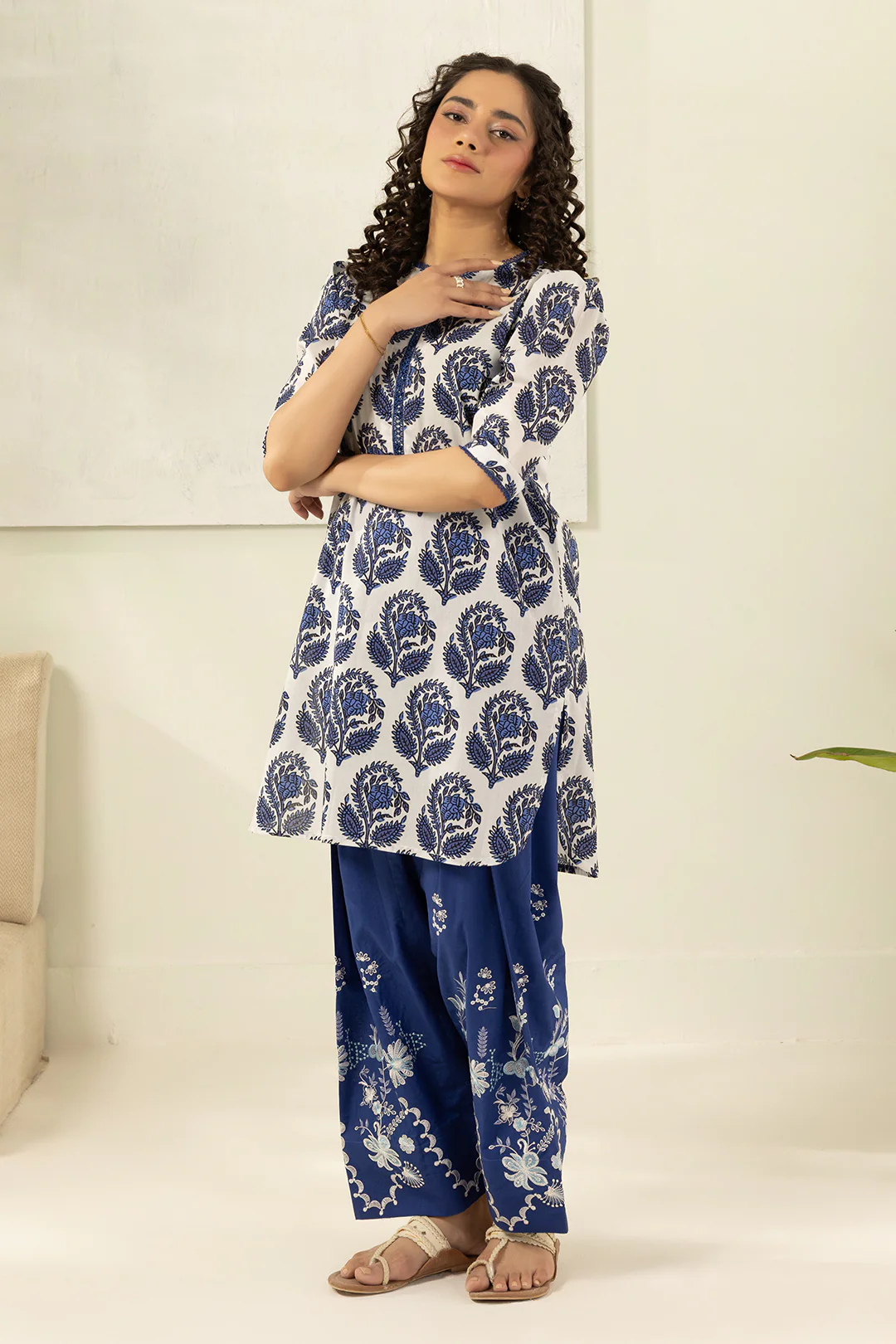 Embroidered Shirt Shalwar - 0602 - Image 3