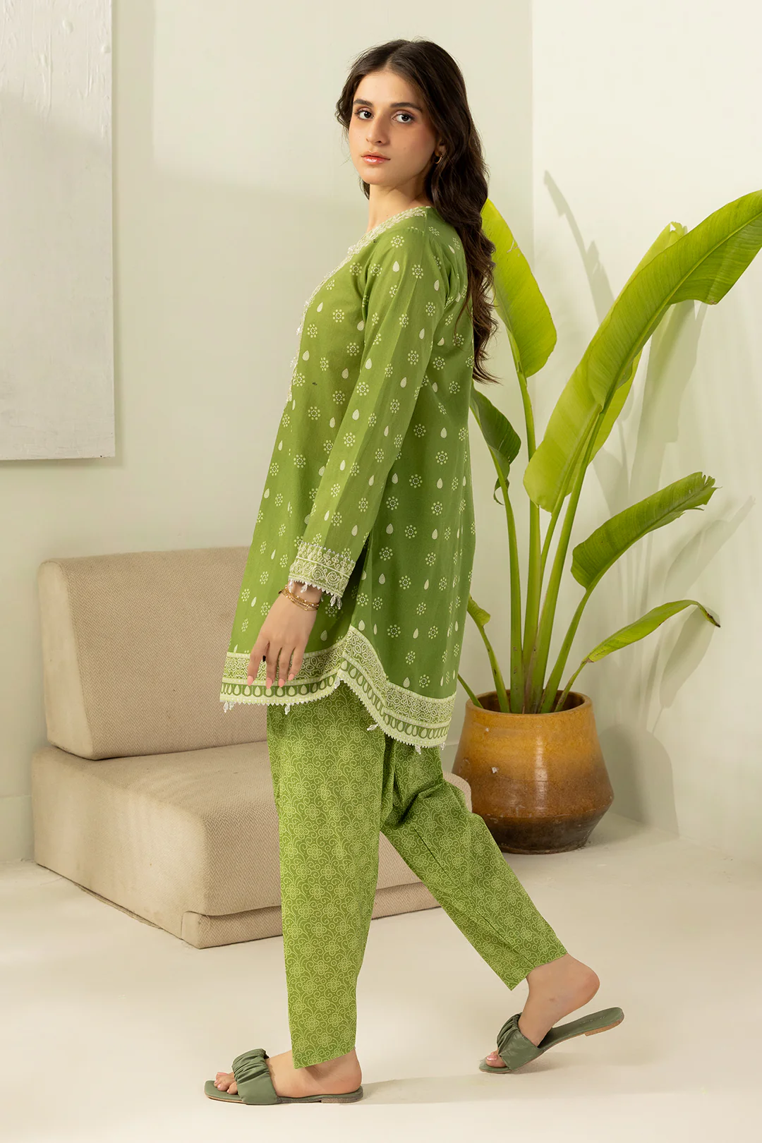 Embroidered Shirt Shalwar - 0603 - Image 3