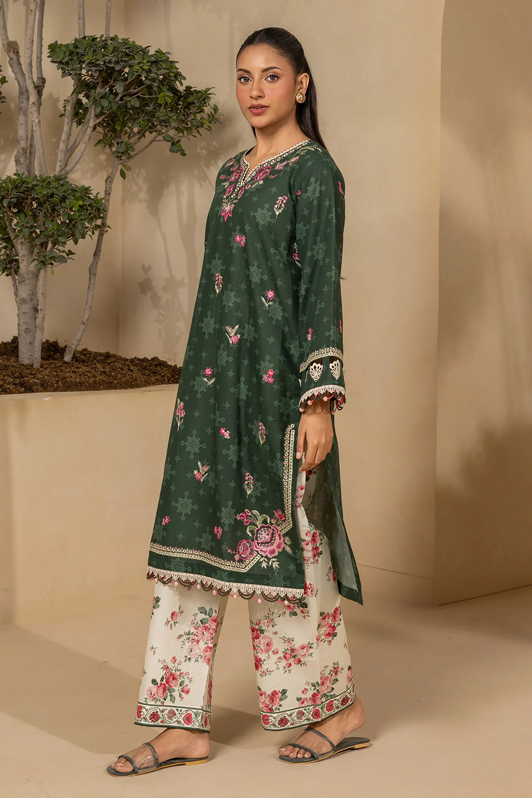 Embroidered Shirt Shalwar - 0604 - Image 3