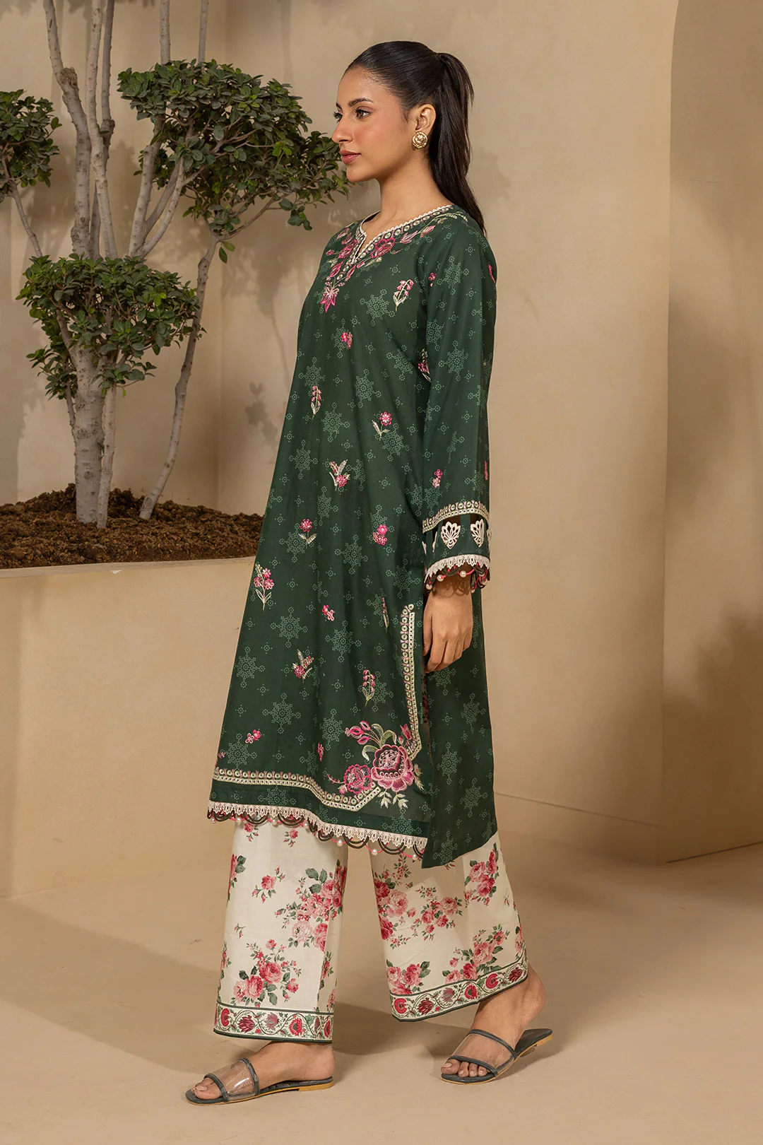 Embroidered Shirt Shalwar - 0604 - Image 6