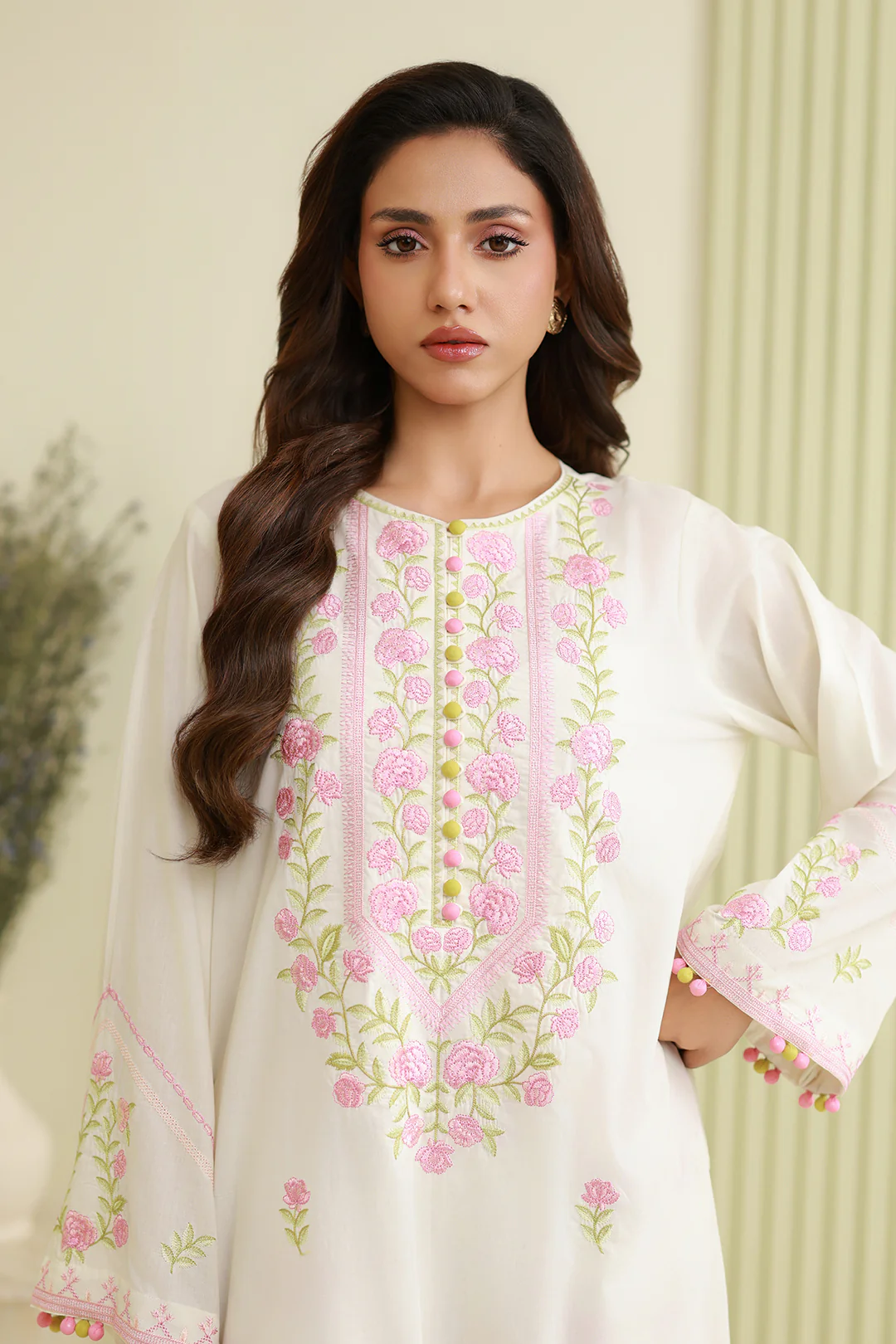 Embroidered Shirt Shalwar - 0810