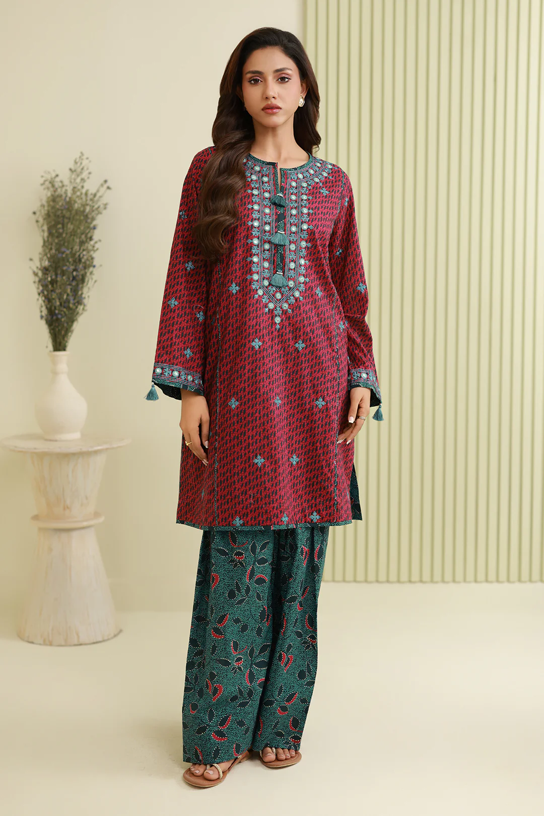 Embroidered Shirt Shalwar - 0870 - Image 4