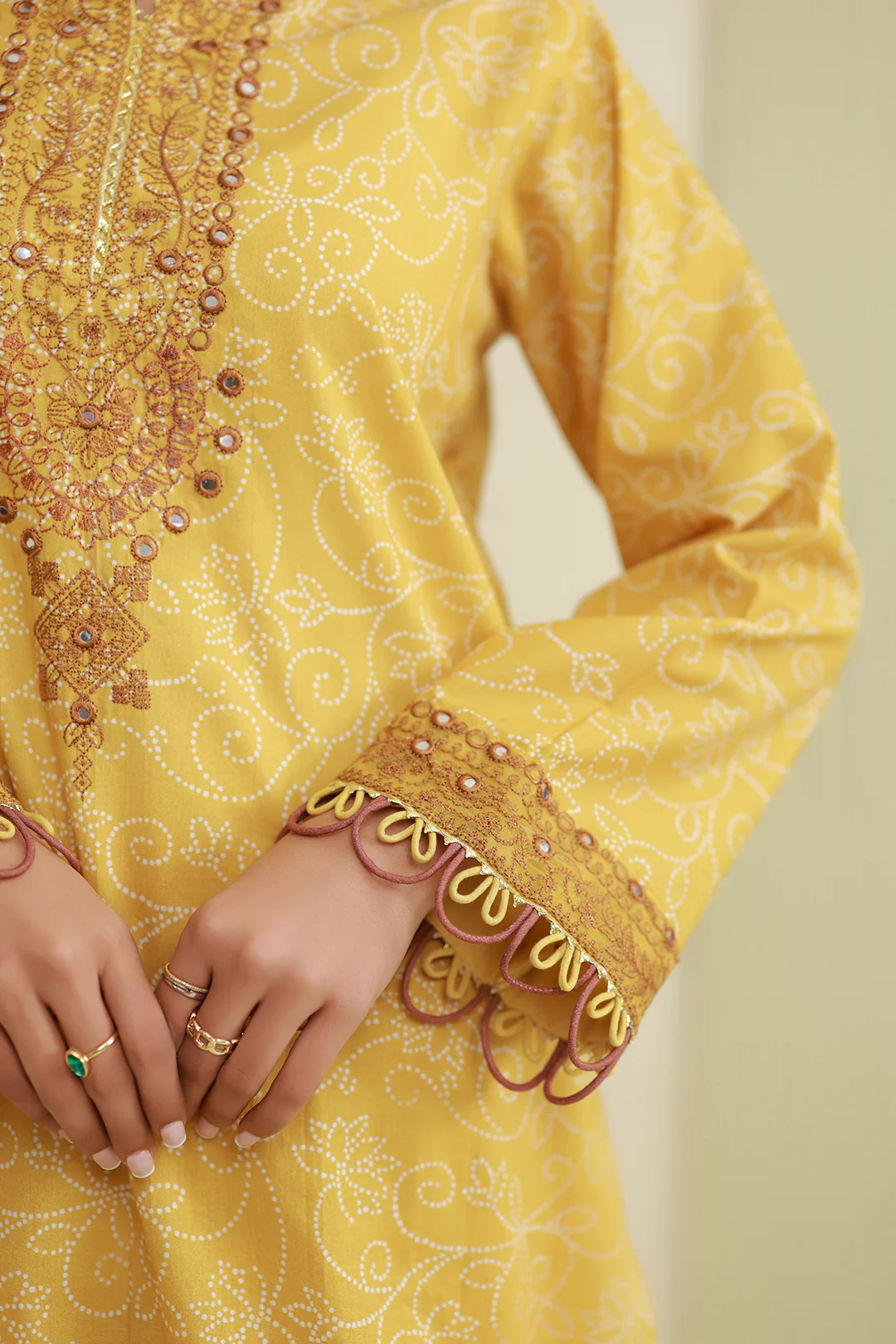 Embroidered Shirt Shalwar - 0872 - Image 6