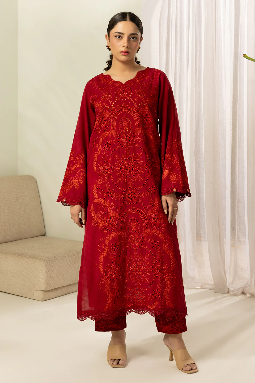 Embroidered Shirt Shalwar - 1181 - Image 2