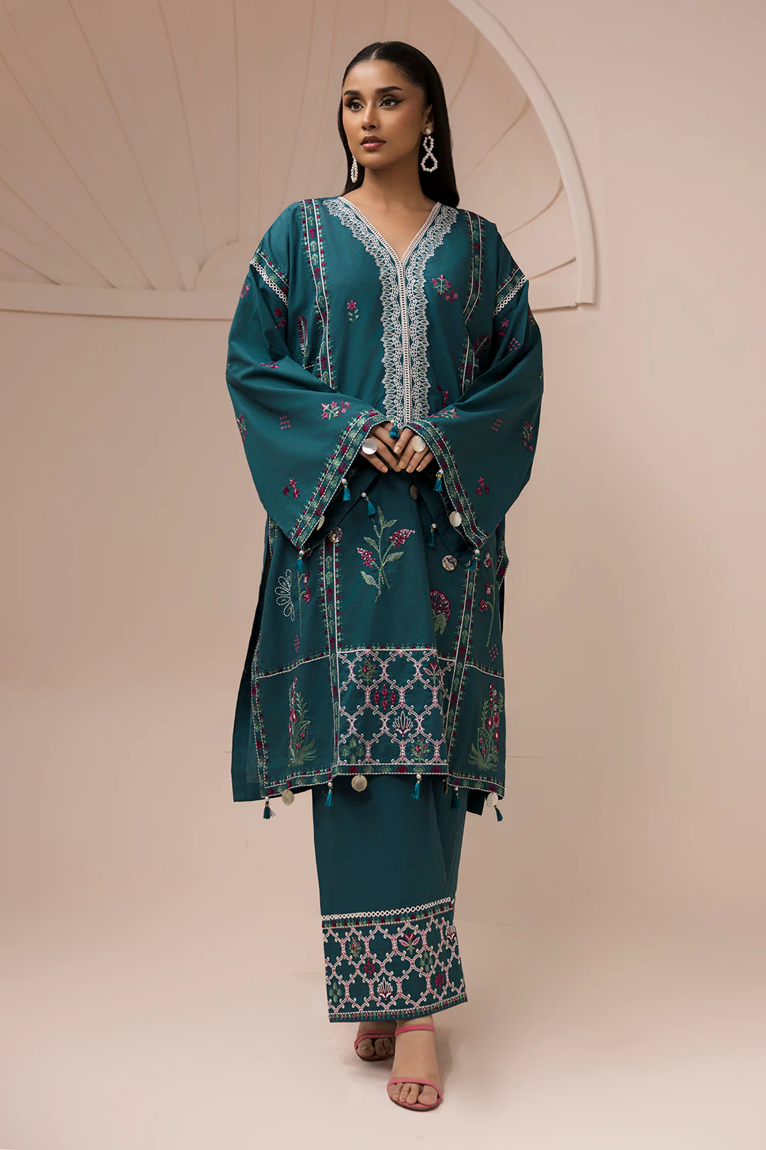 Embroidered Shirt Shalwar - 1185 - Image 2