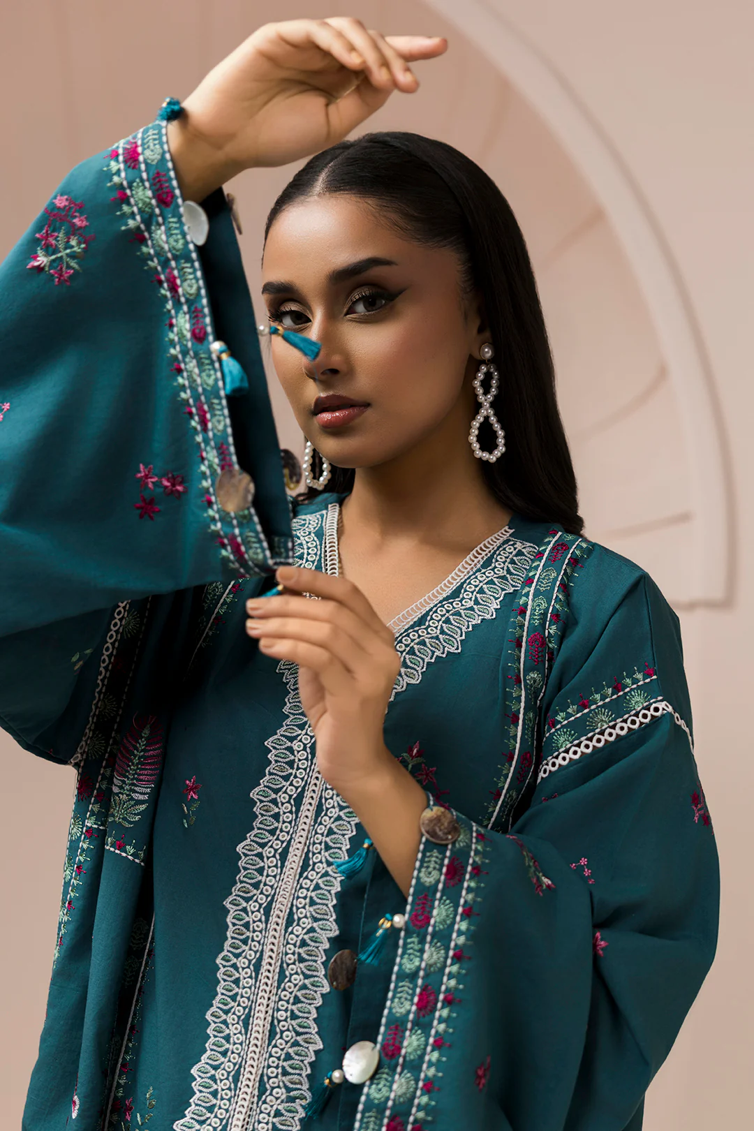 Embroidered Shirt Shalwar - 1185 - Image 3