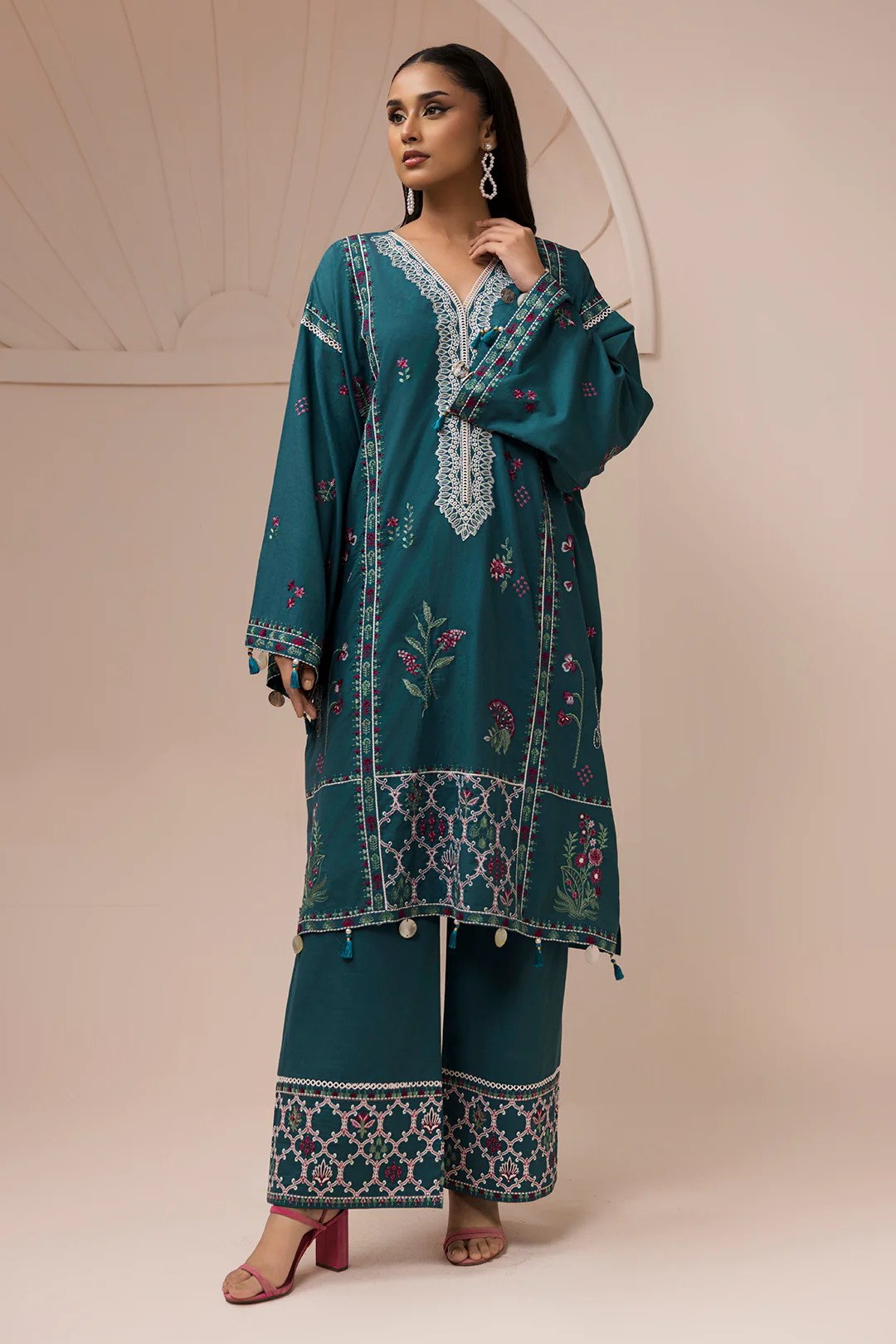 Embroidered Shirt Shalwar - 1185 - Image 4