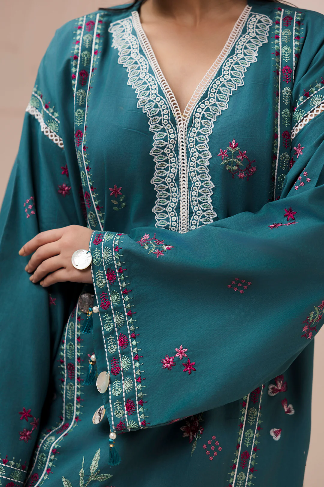 Embroidered Shirt Shalwar - 1185 - Image 5