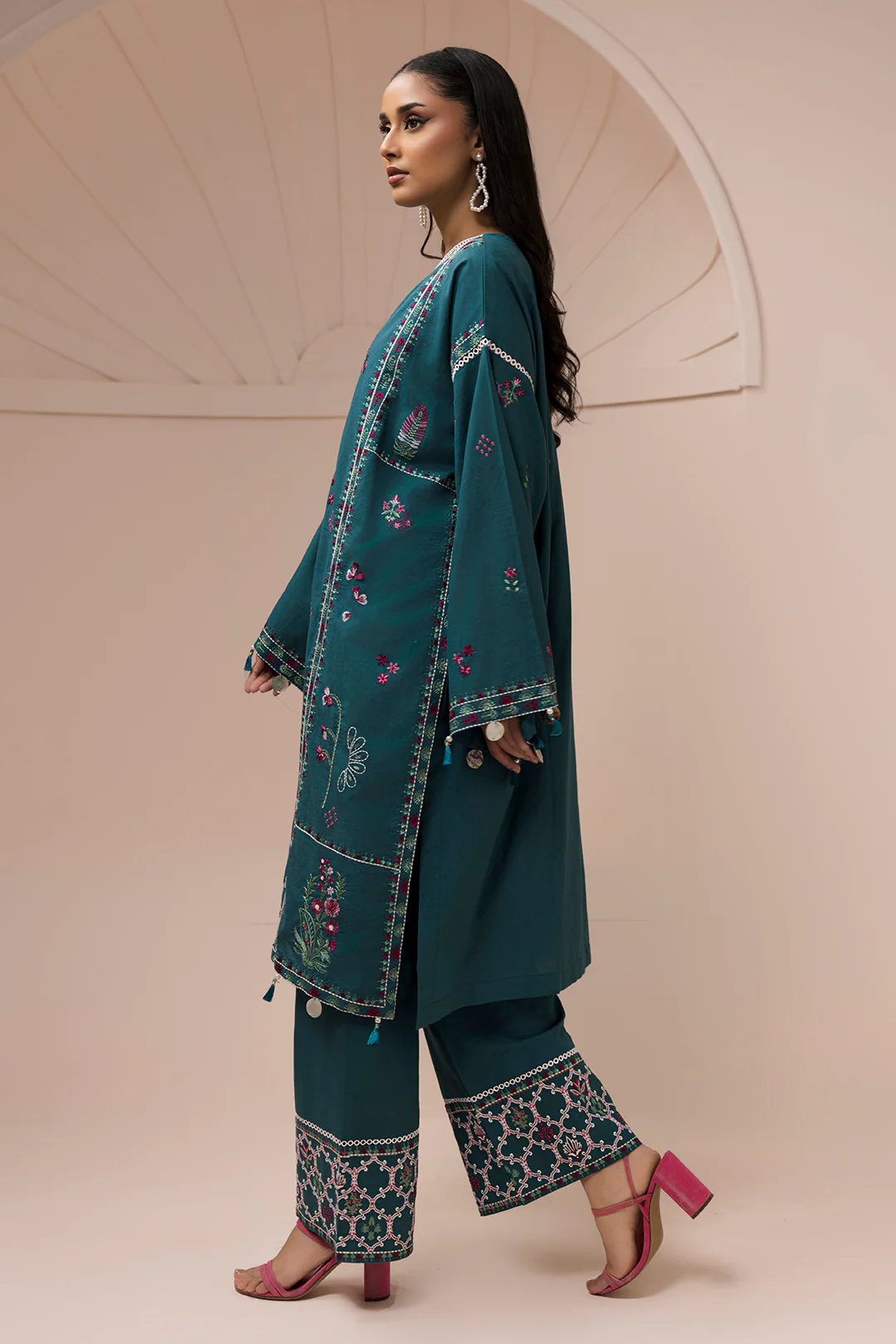 Embroidered Shirt Shalwar - 1185 - Image 8