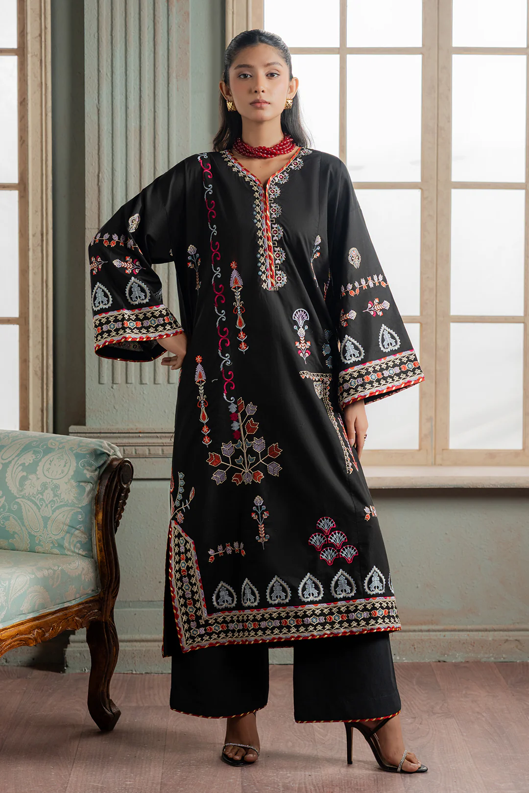 Embroidered Shirt Shalwar - 1187 - Image 2