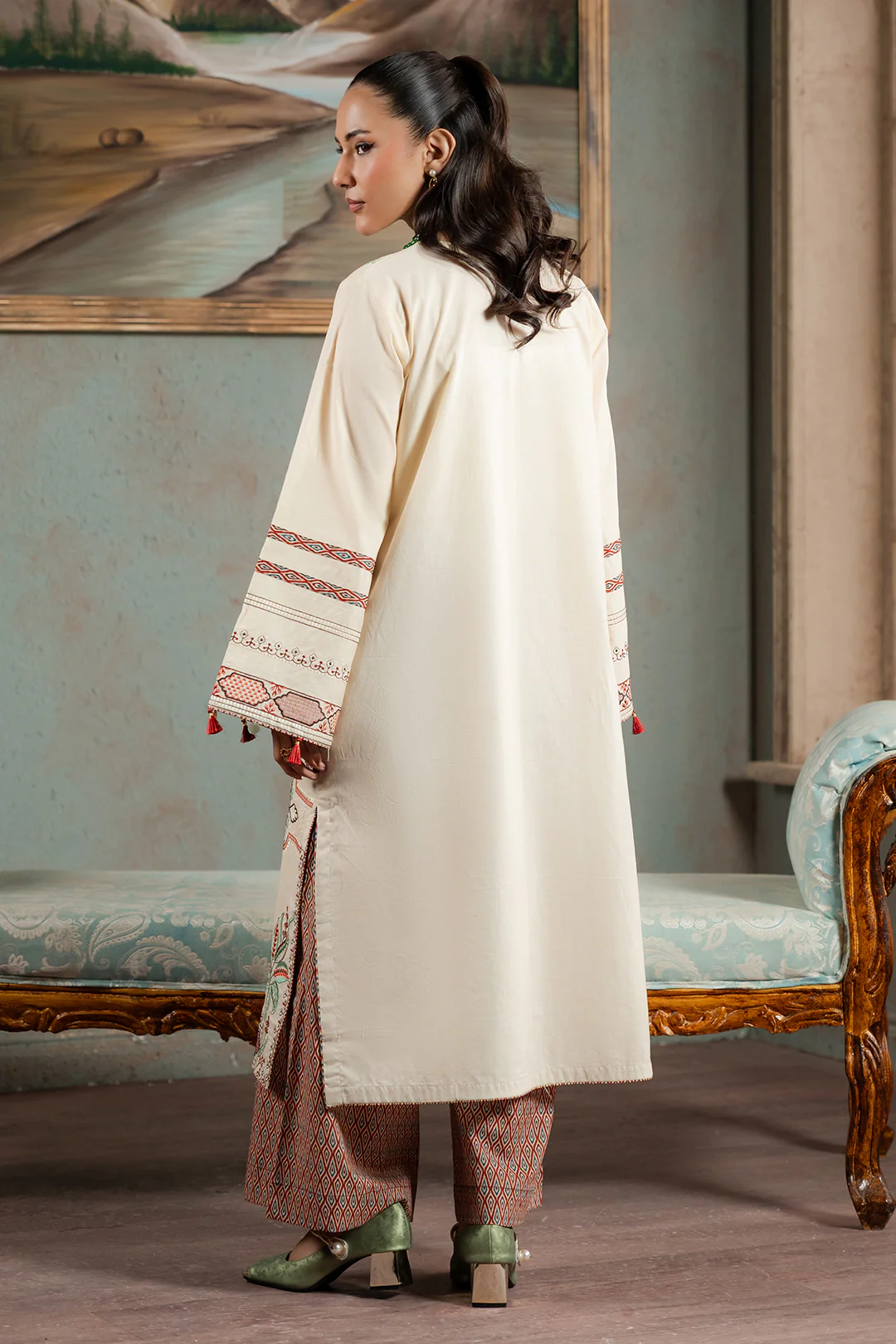 Embroidered Shirt Shalwar - 1189 - Image 7