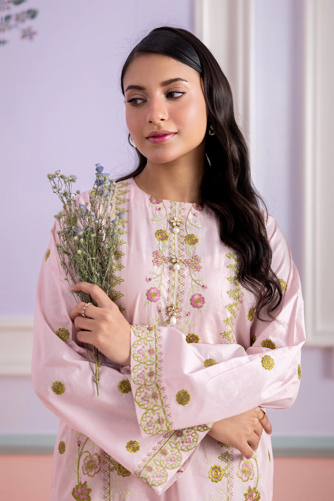 Embroidered Shirt Shalwar - 1199 - Image 3