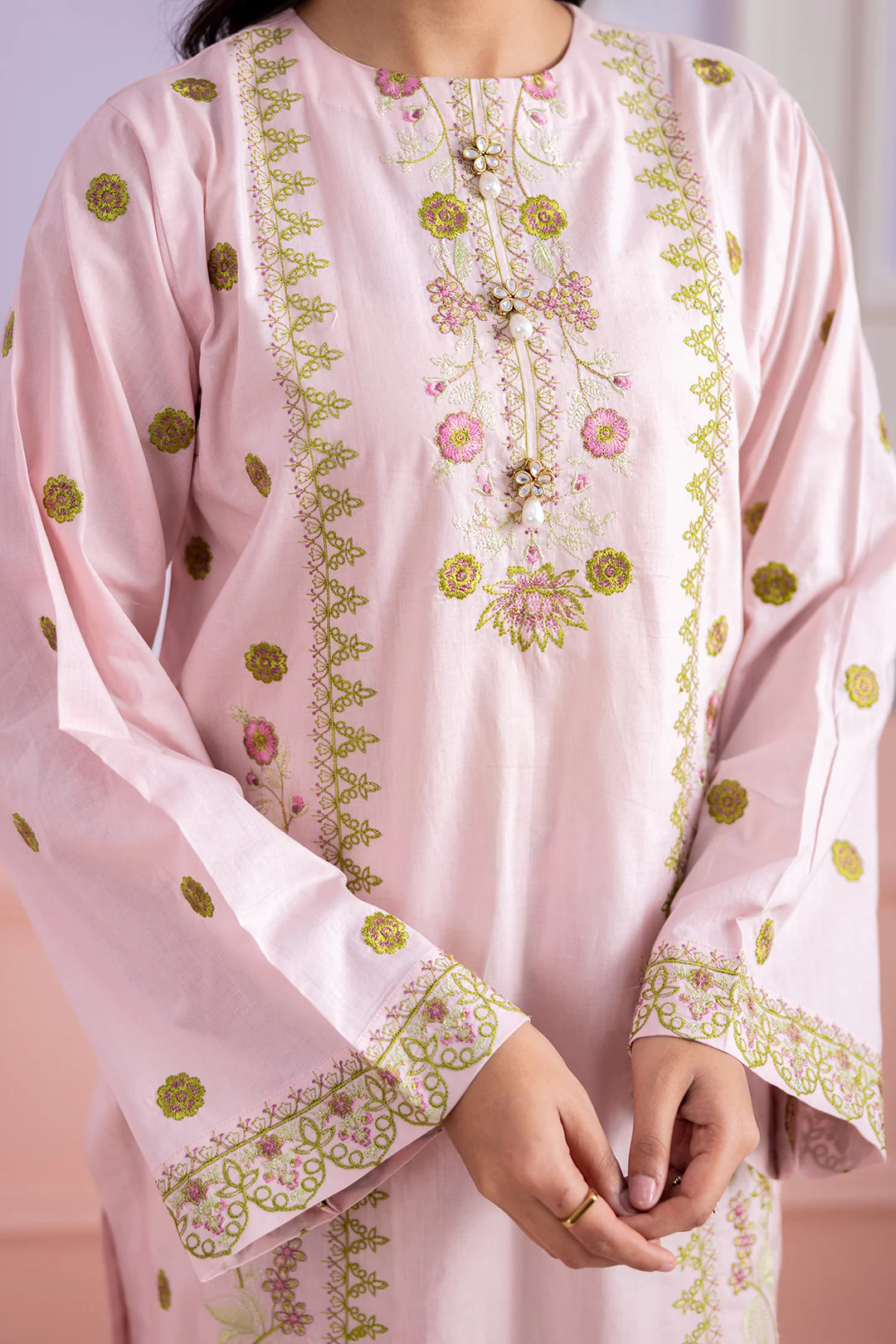 Embroidered Shirt Shalwar - 1199 - Image 5
