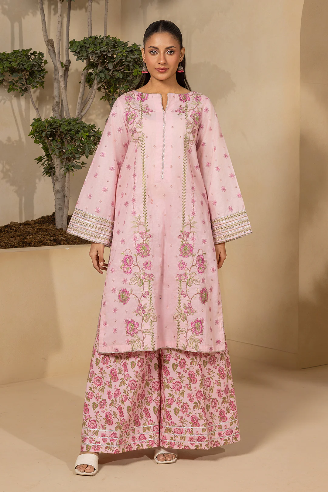 Embroidered Shirt Shalwar - 1201 - Image 3