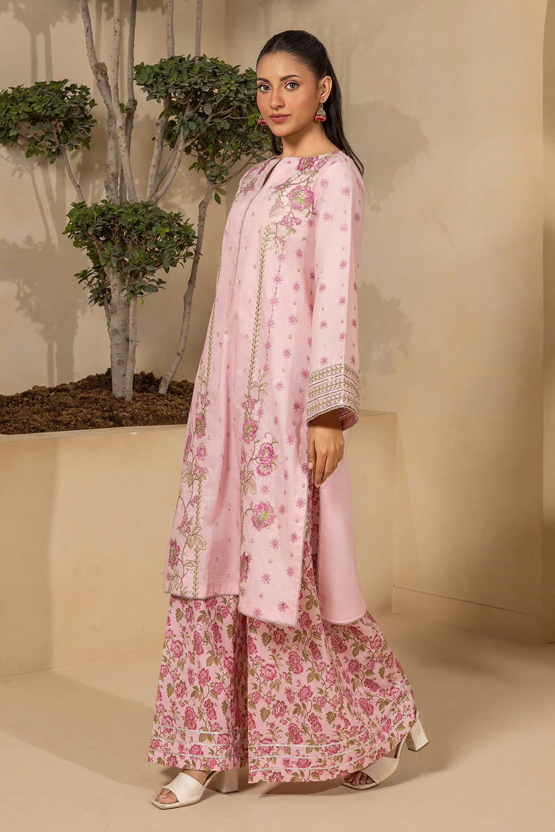 Embroidered Shirt Shalwar - 1201 - Image 4