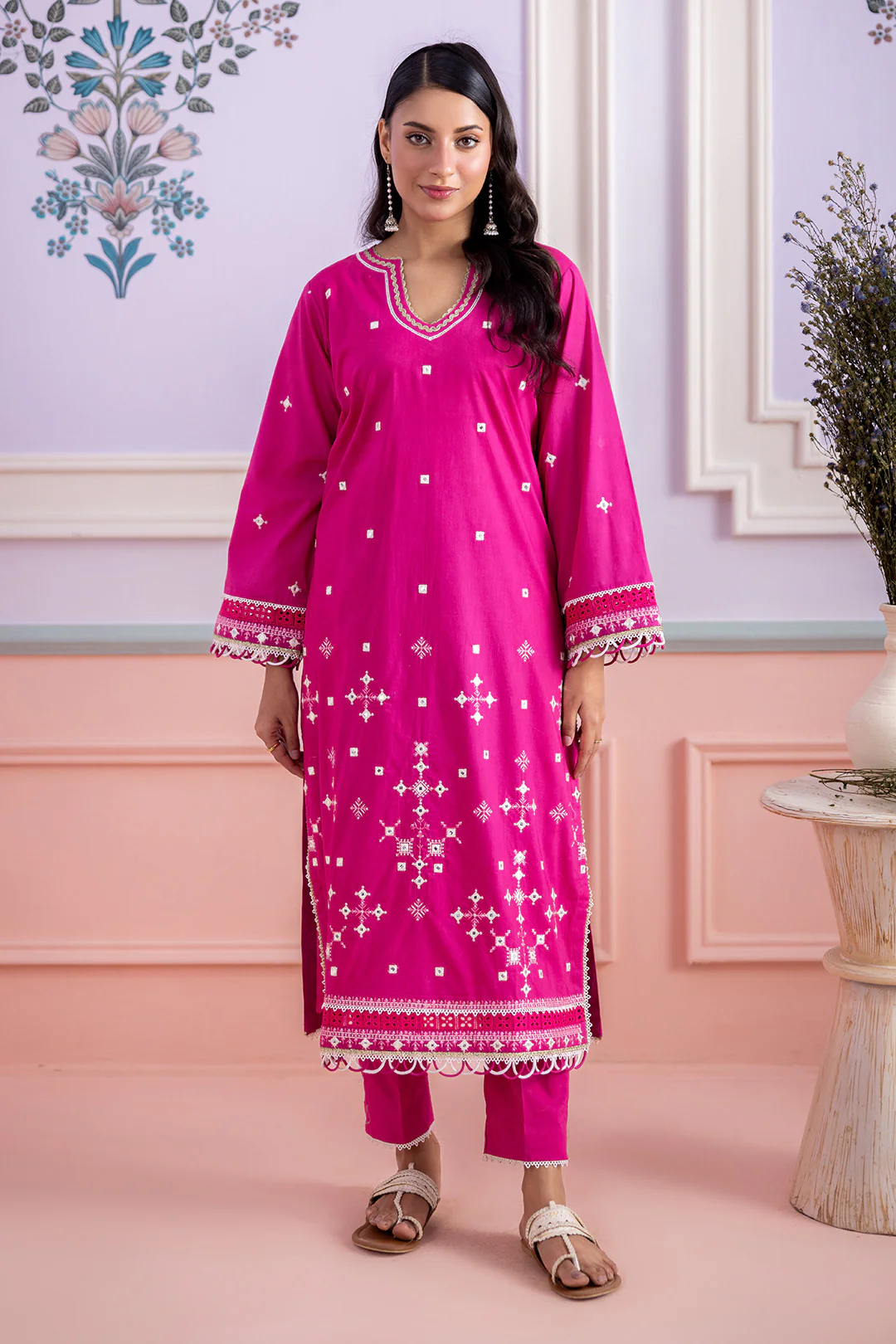 Embroidered Shirt Shalwar - 1202 - Image 2