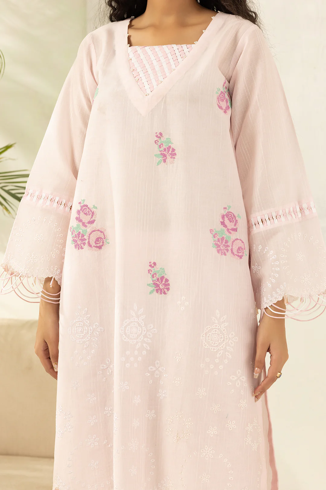 Embroidered Shirt Shalwar - 1204 - Image 5