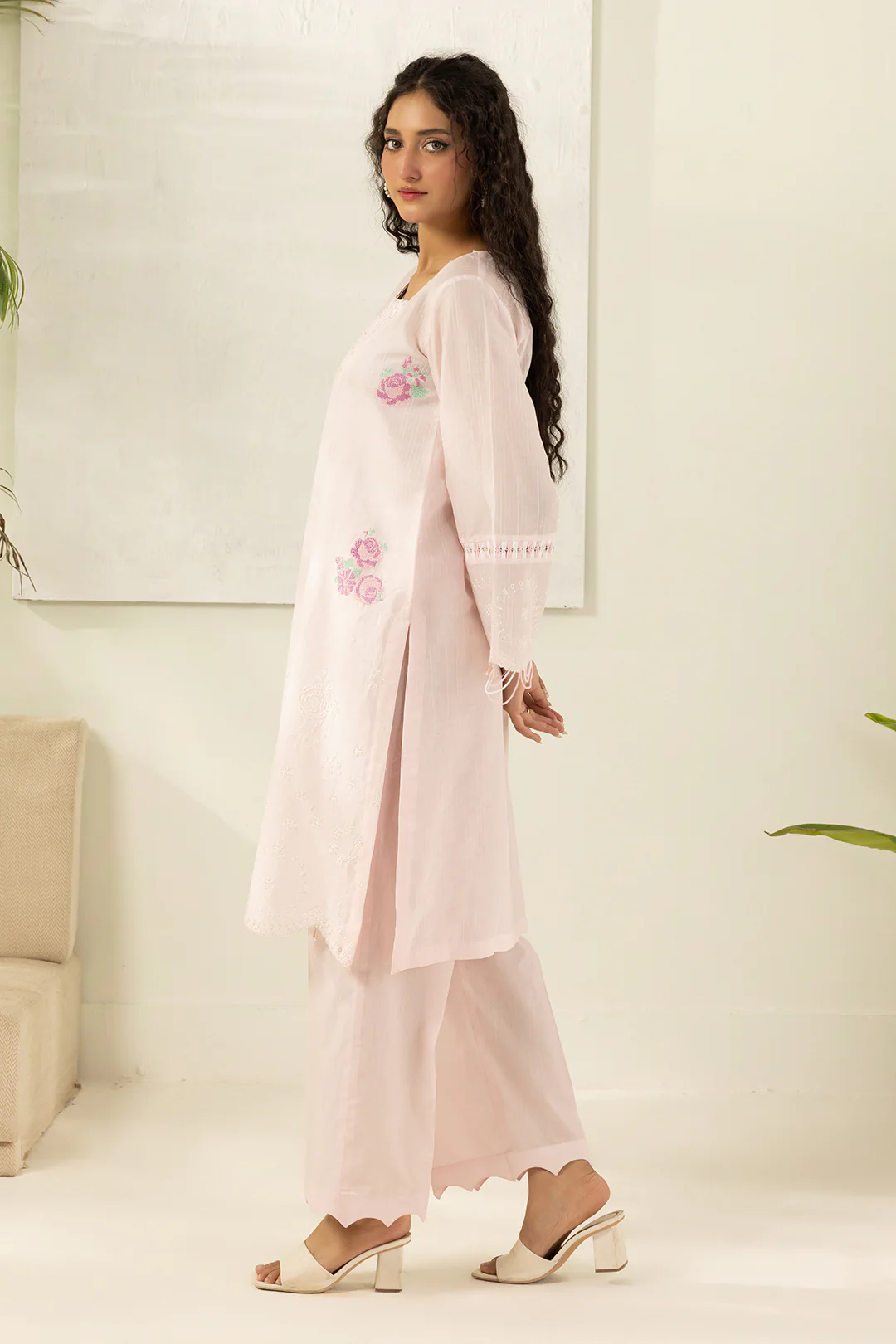 Embroidered Shirt Shalwar - 1204 - Image 7