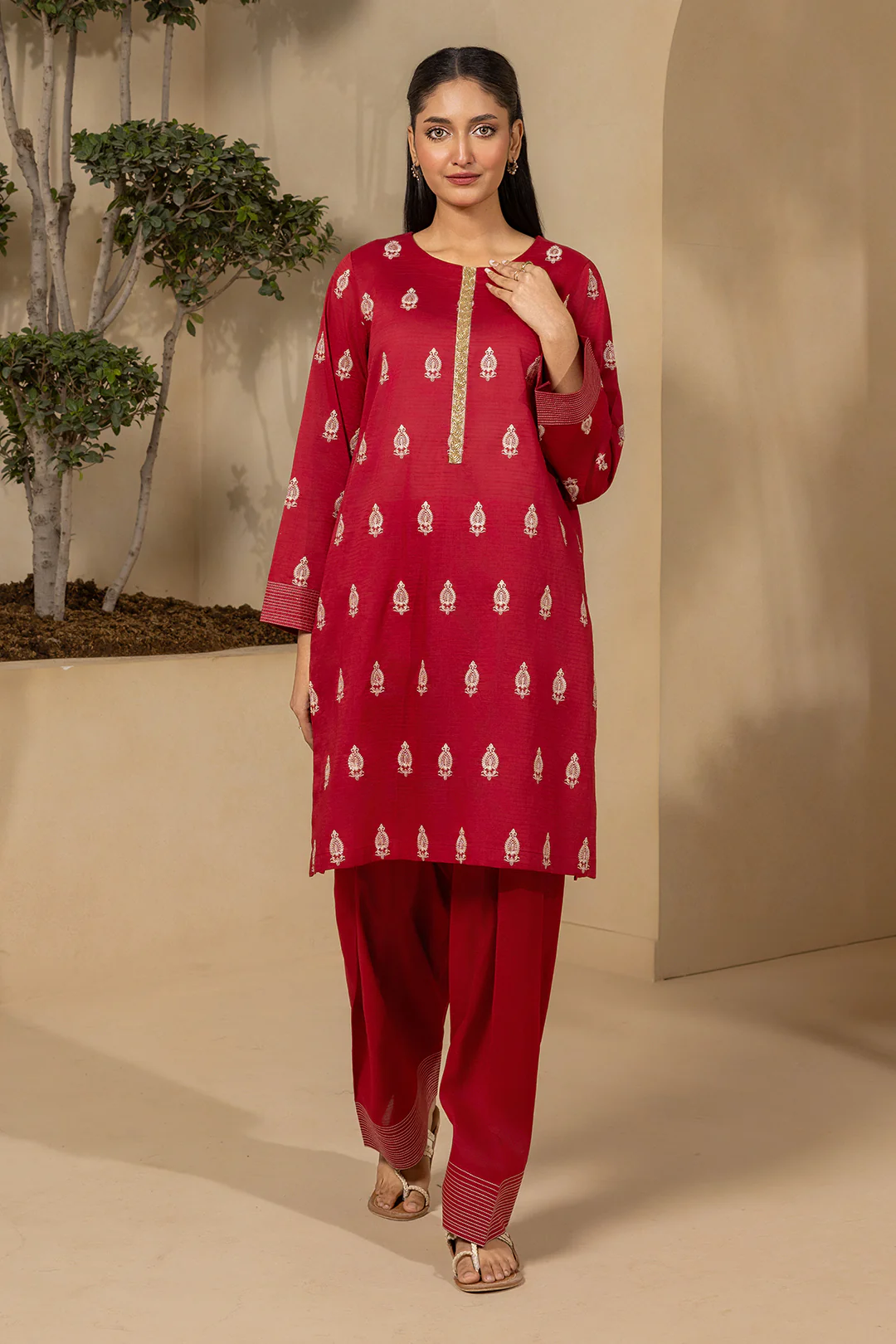 Embroidered Shirt Shalwar - 1209 - Image 3