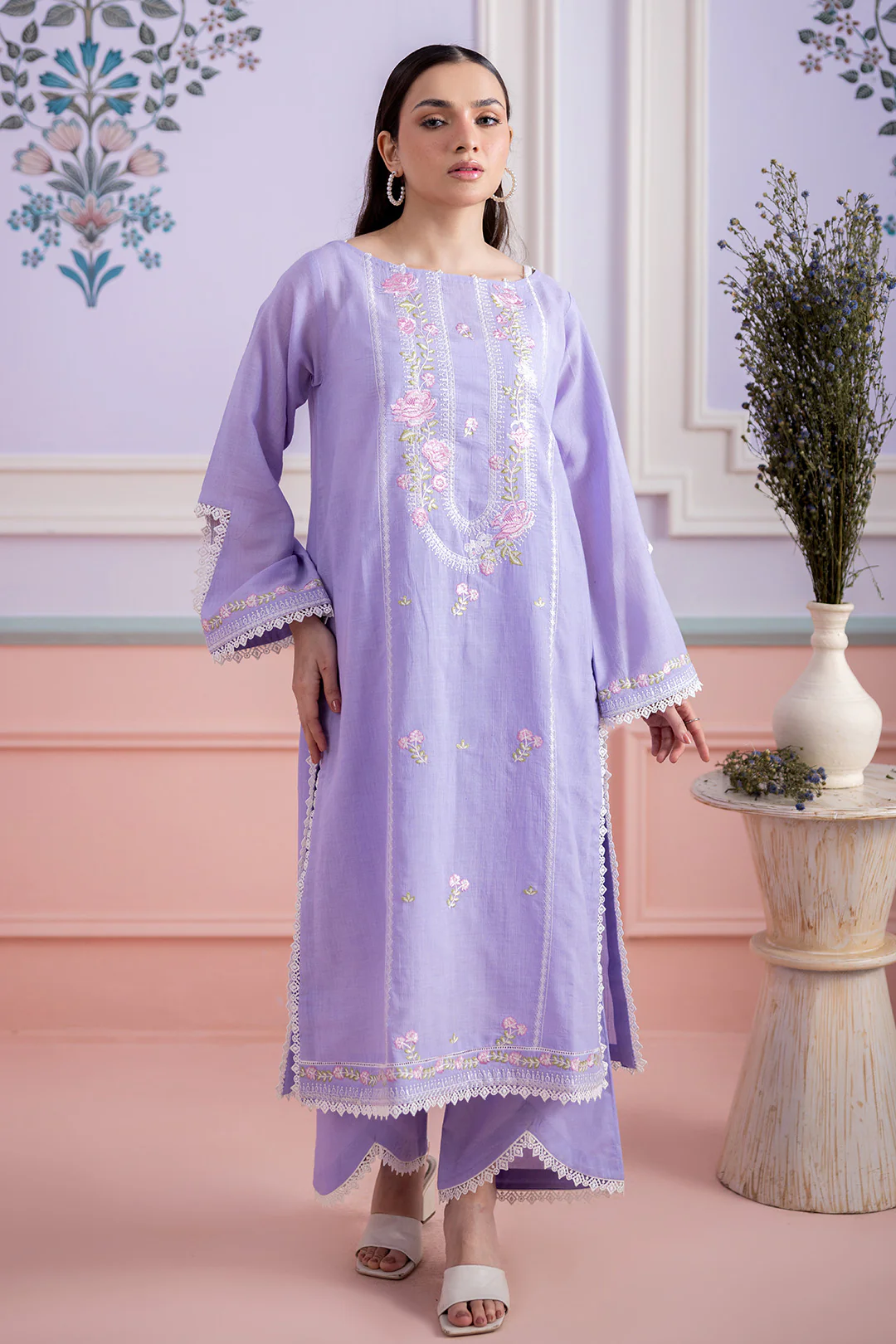 Embroidered Shirt Shalwar - 1212 - Image 2