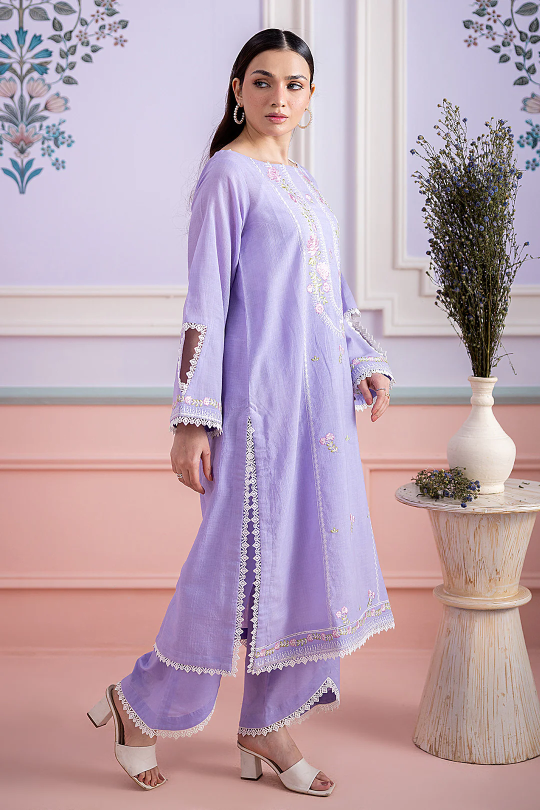 Embroidered Shirt Shalwar - 1212 - Image 3