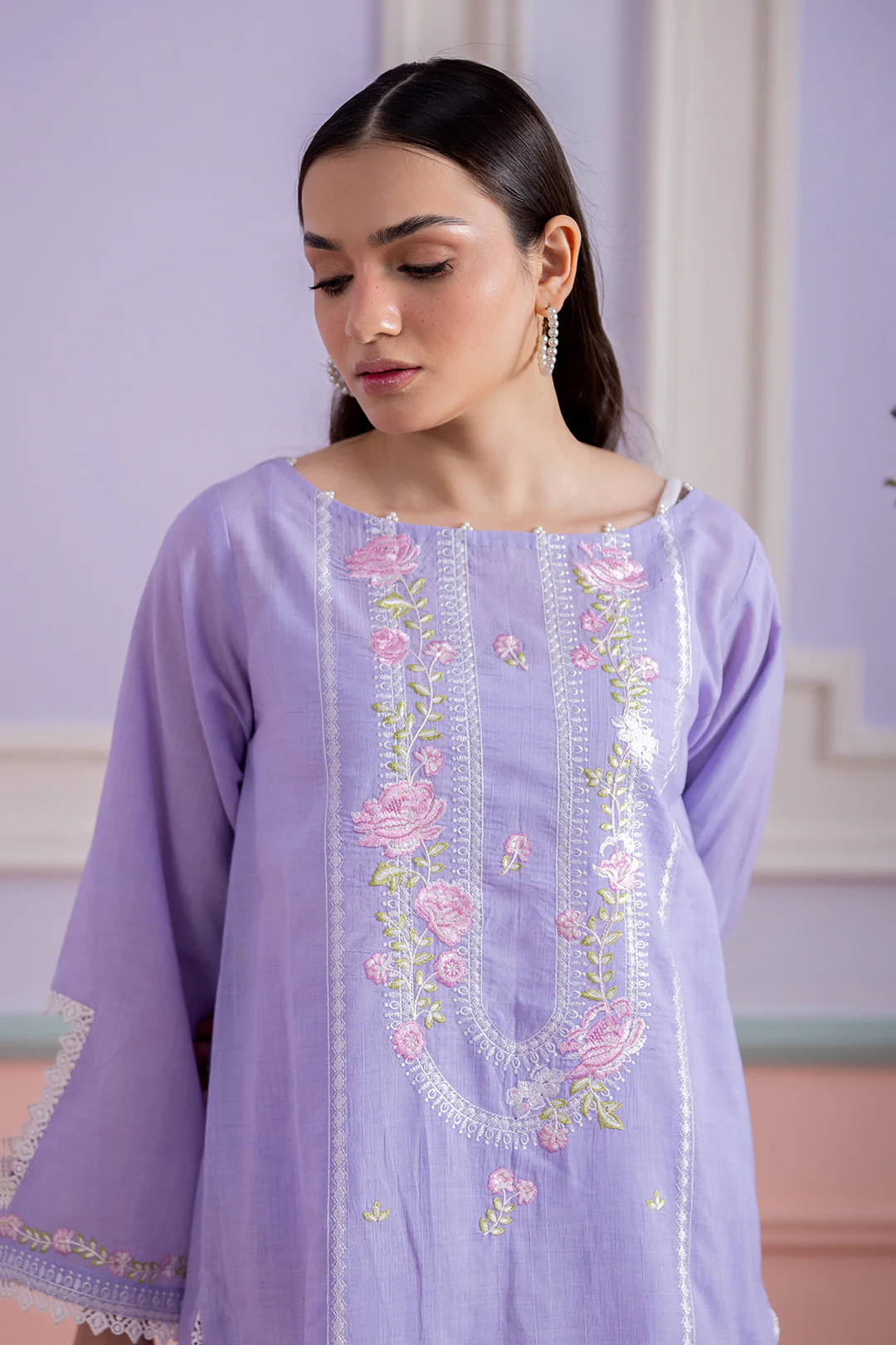 Embroidered Shirt Shalwar - 1212 - Image 4
