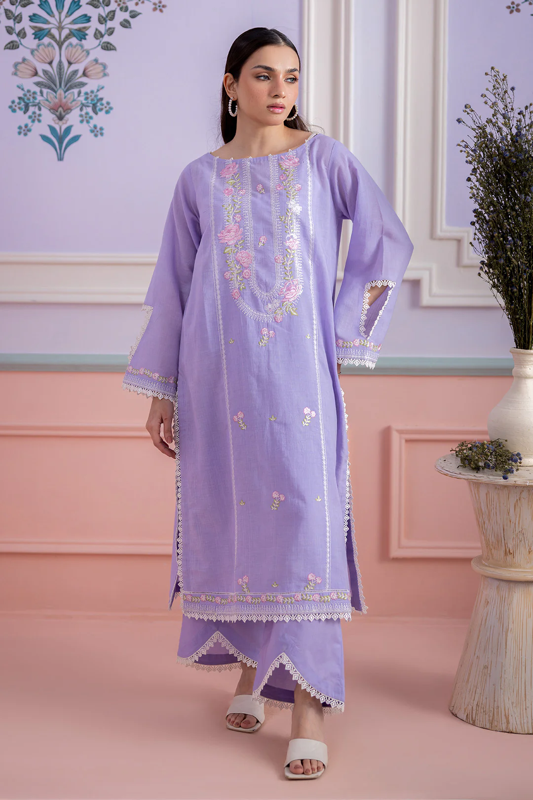 Embroidered Shirt Shalwar - 1212 - Image 6