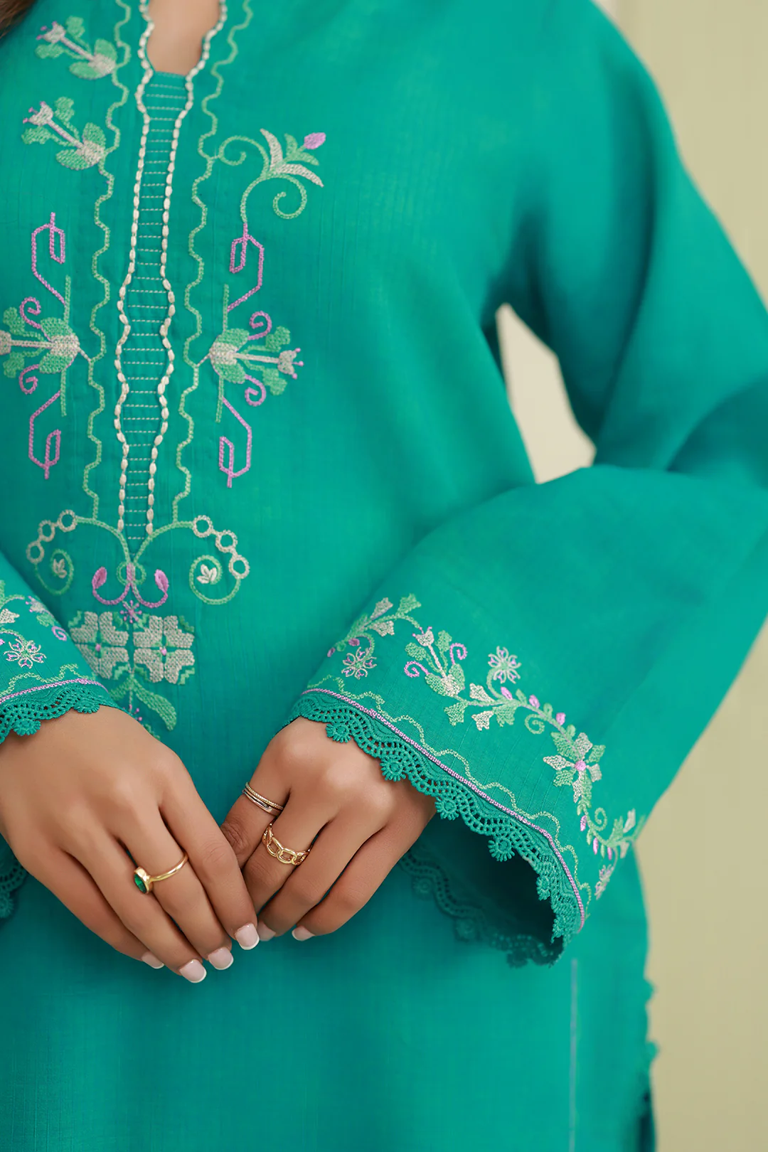 Embroidered Shirt Shalwar - 1214 - Image 4