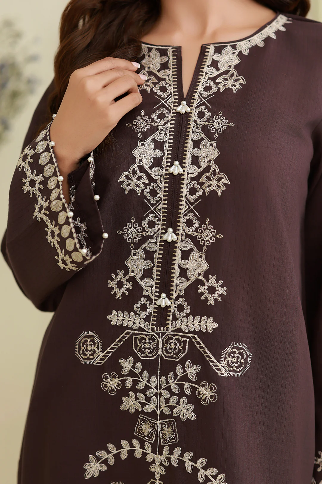 Embroidered Shirt Shalwar - 1216 - Image 6