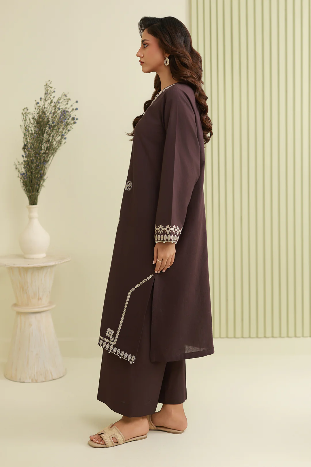 Embroidered Shirt Shalwar - 1216 - Image 8