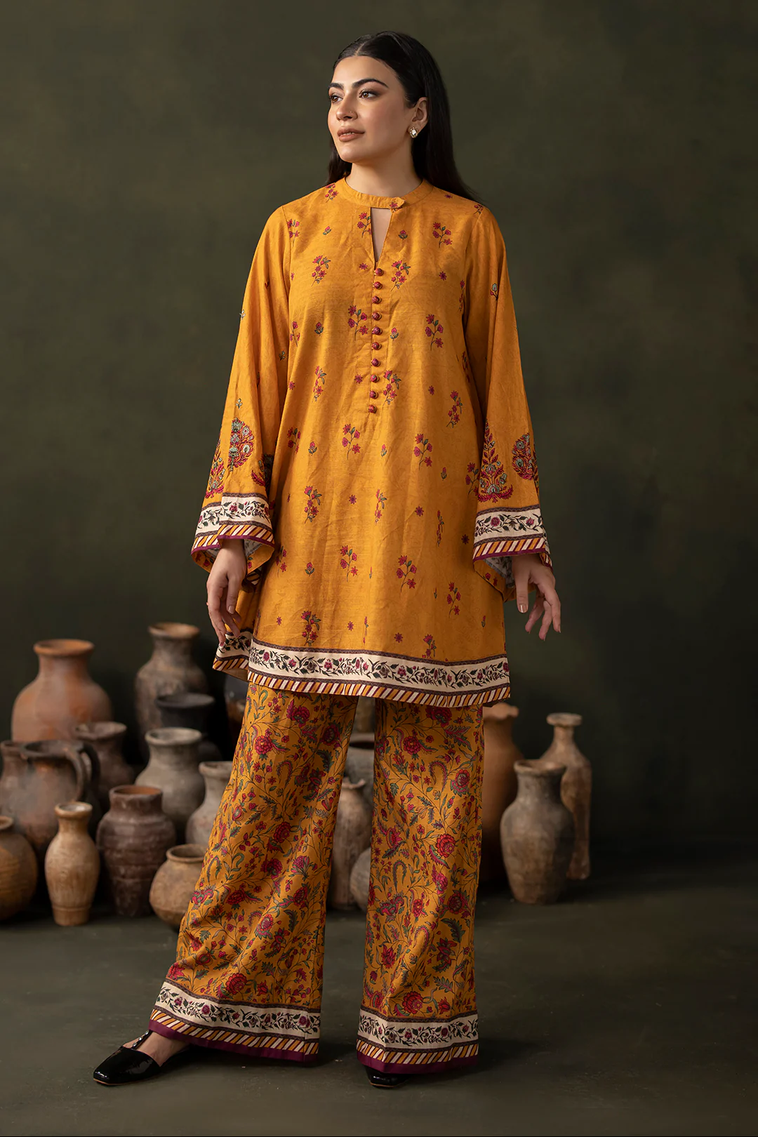 Embroidered Shirt Shalwar - 0178 - Image 3