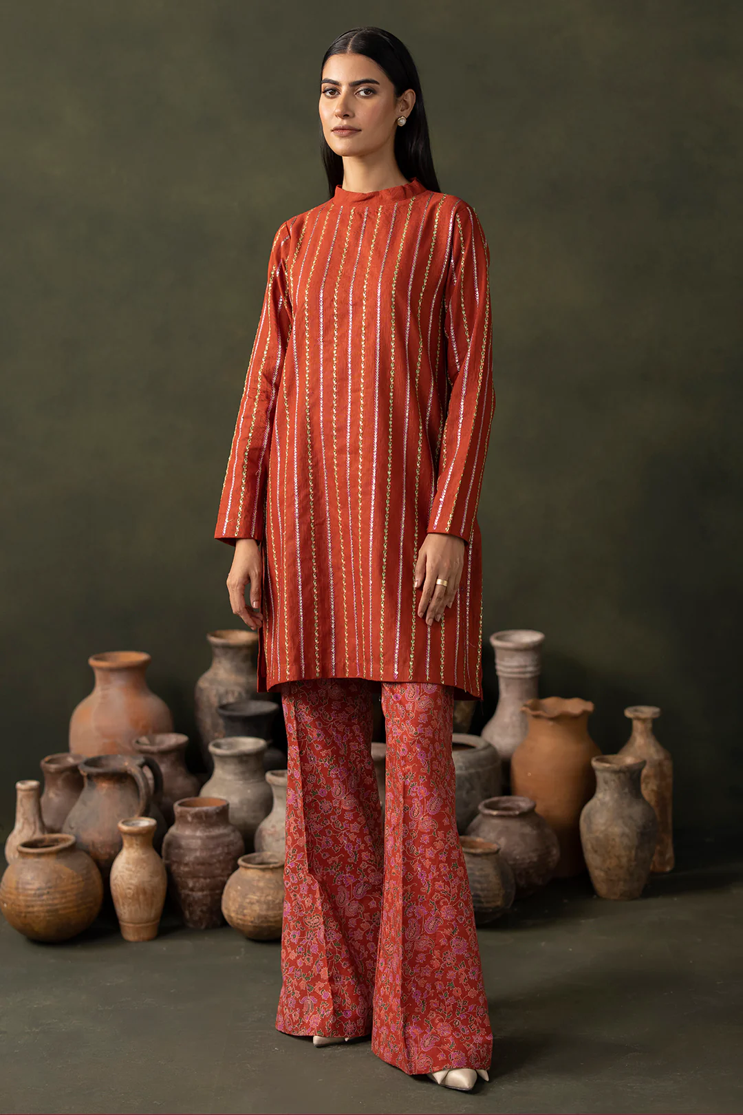 Embroidered Shirt Shalwar - 0267 - Image 2