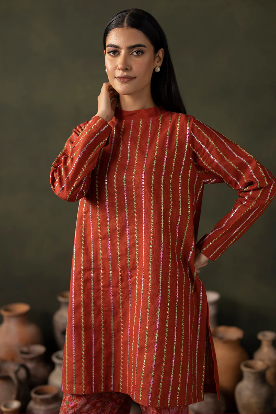 Embroidered Shirt Shalwar - 0267 - Image 3