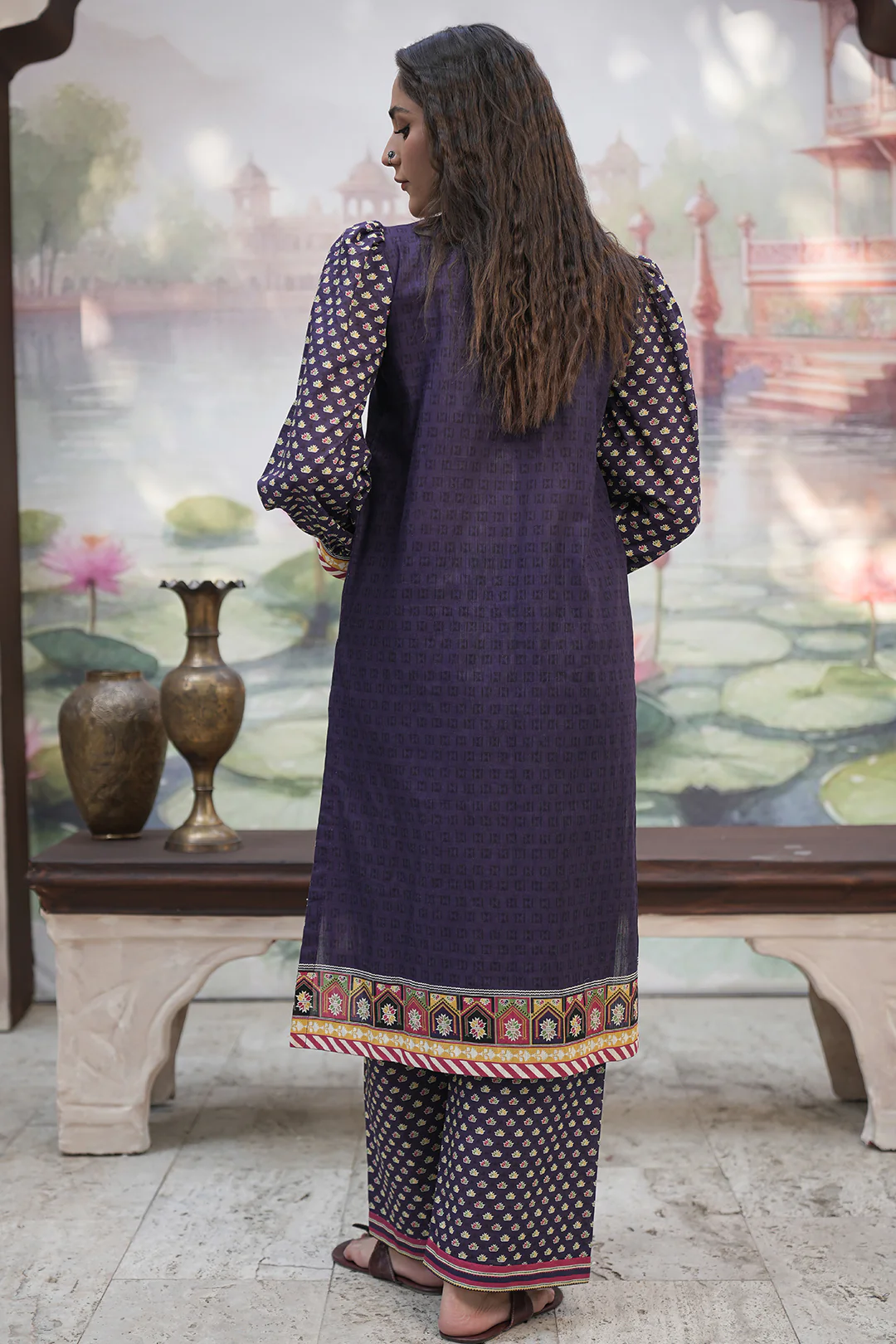 Embroidered Shirt Shalwar - 0354 - Image 5