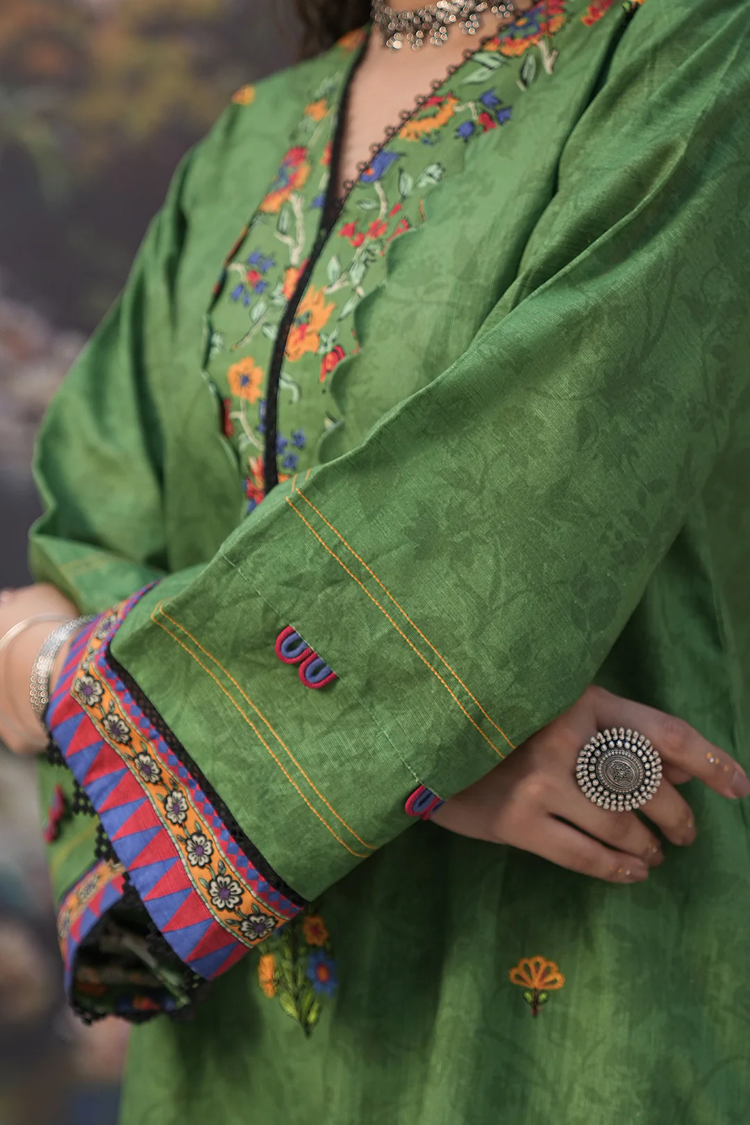 Embroidered Shirt Shalwar - 0440 - Image 3