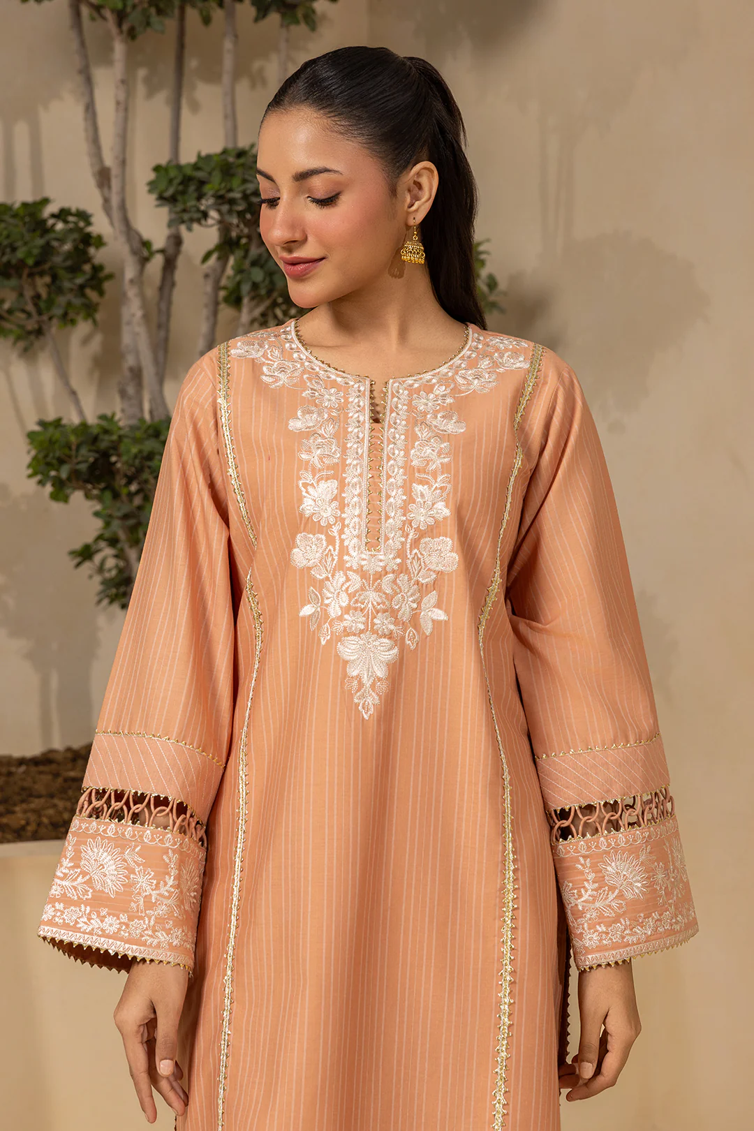 Embroidered Shirt Shalwar - 0539