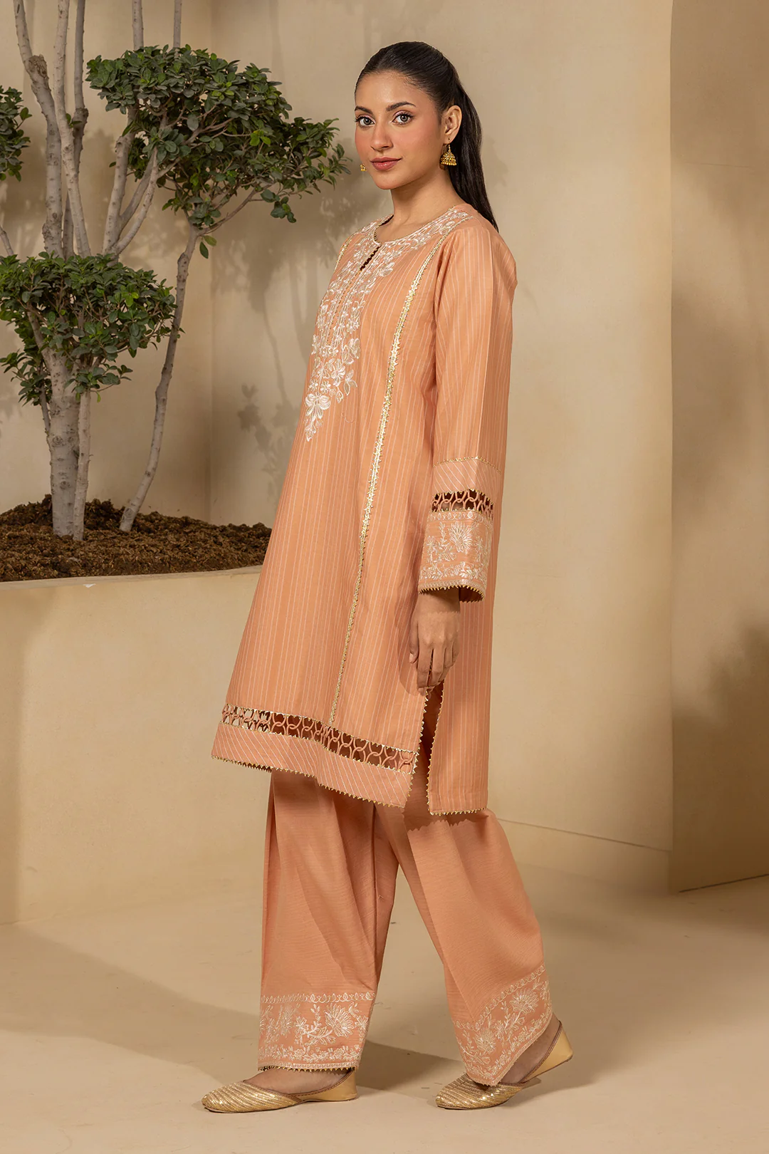 Embroidered Shirt Shalwar - 0539 - Image 3