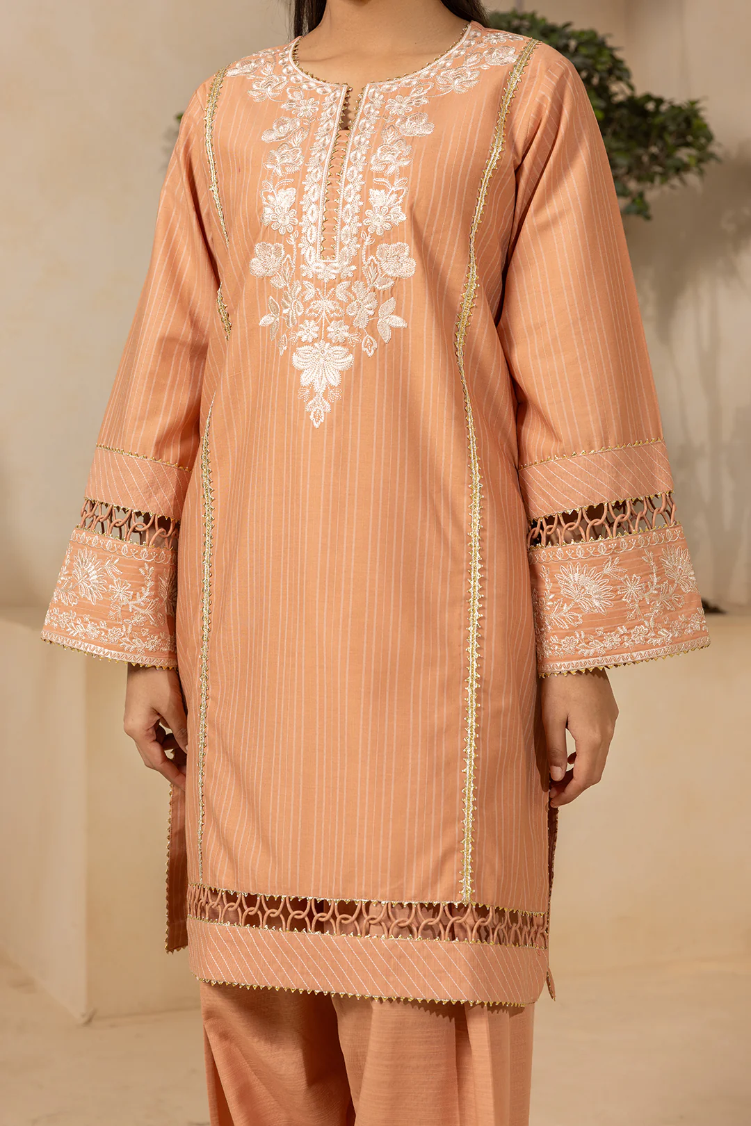 Embroidered Shirt Shalwar - 0539 - Image 4