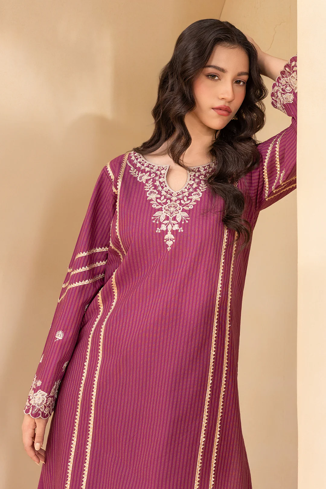 Embroidered Shirt Shalwar - 0593 - Image 3