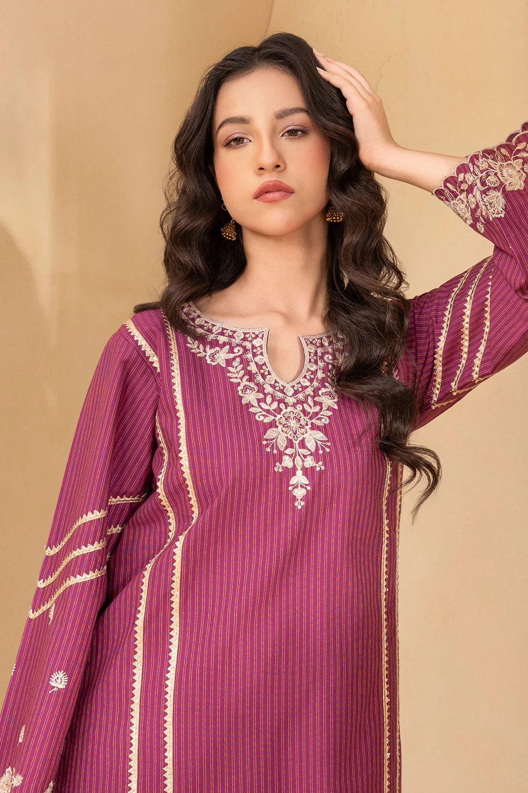 Embroidered Shirt Shalwar - 0593 - Image 4