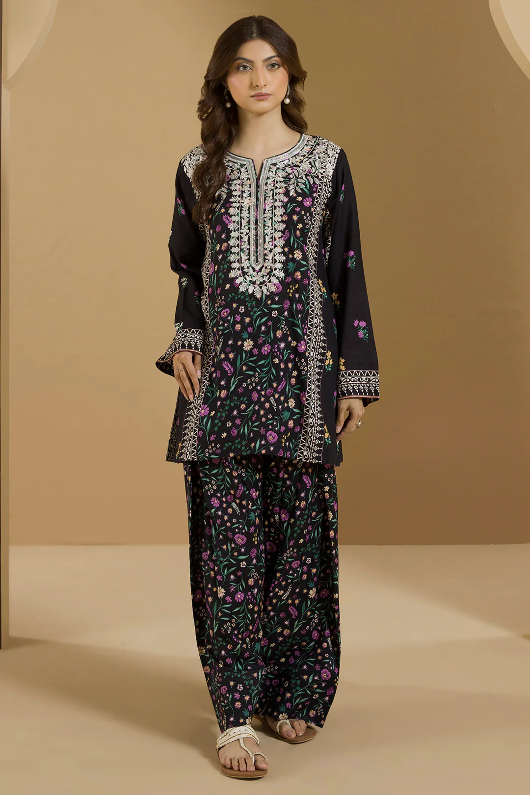 Embroidered Shirt Shalwar - 0095 - Image 2