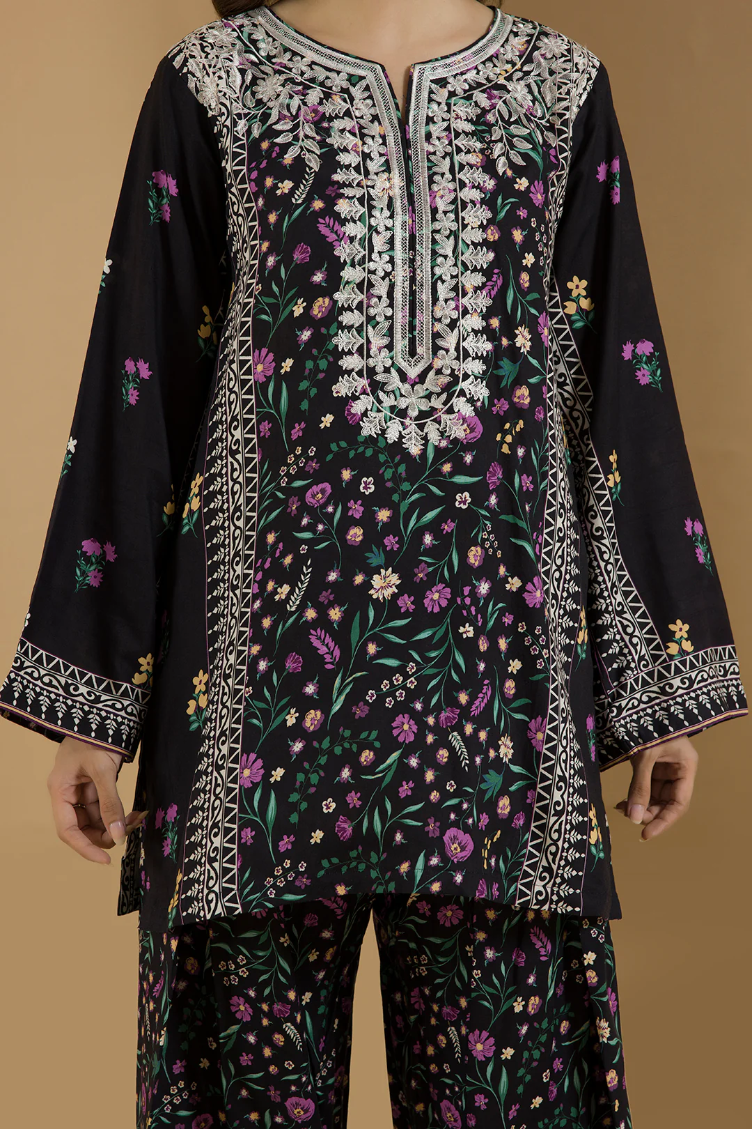 Embroidered Shirt Shalwar - 0095 - Image 5